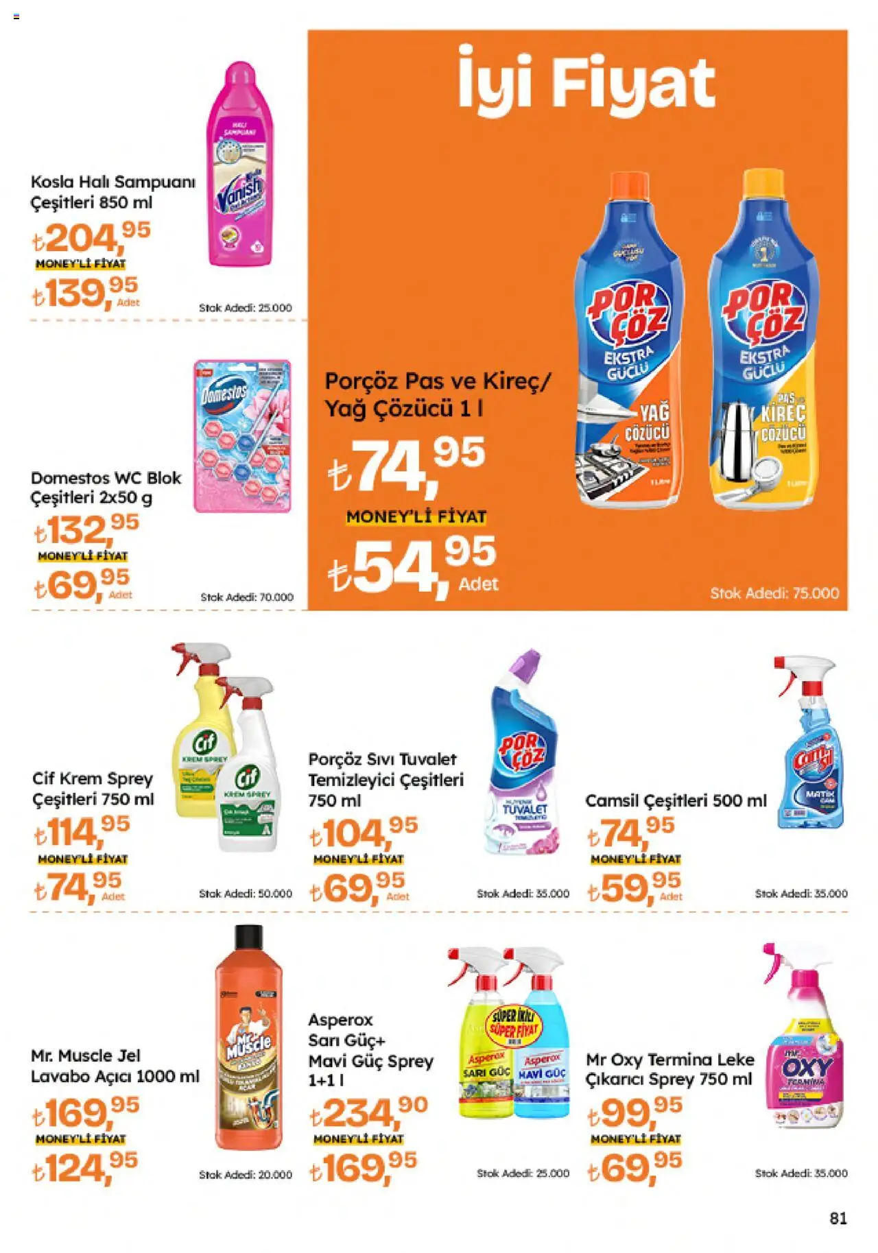 Migros Katalog - Migroskop - 11.09.2025 tarihinden itibaren geçerlidir | Sayfa: 81 | Ürünler: Halı, Krem, Yağ çözücü, Lavabo açıcı