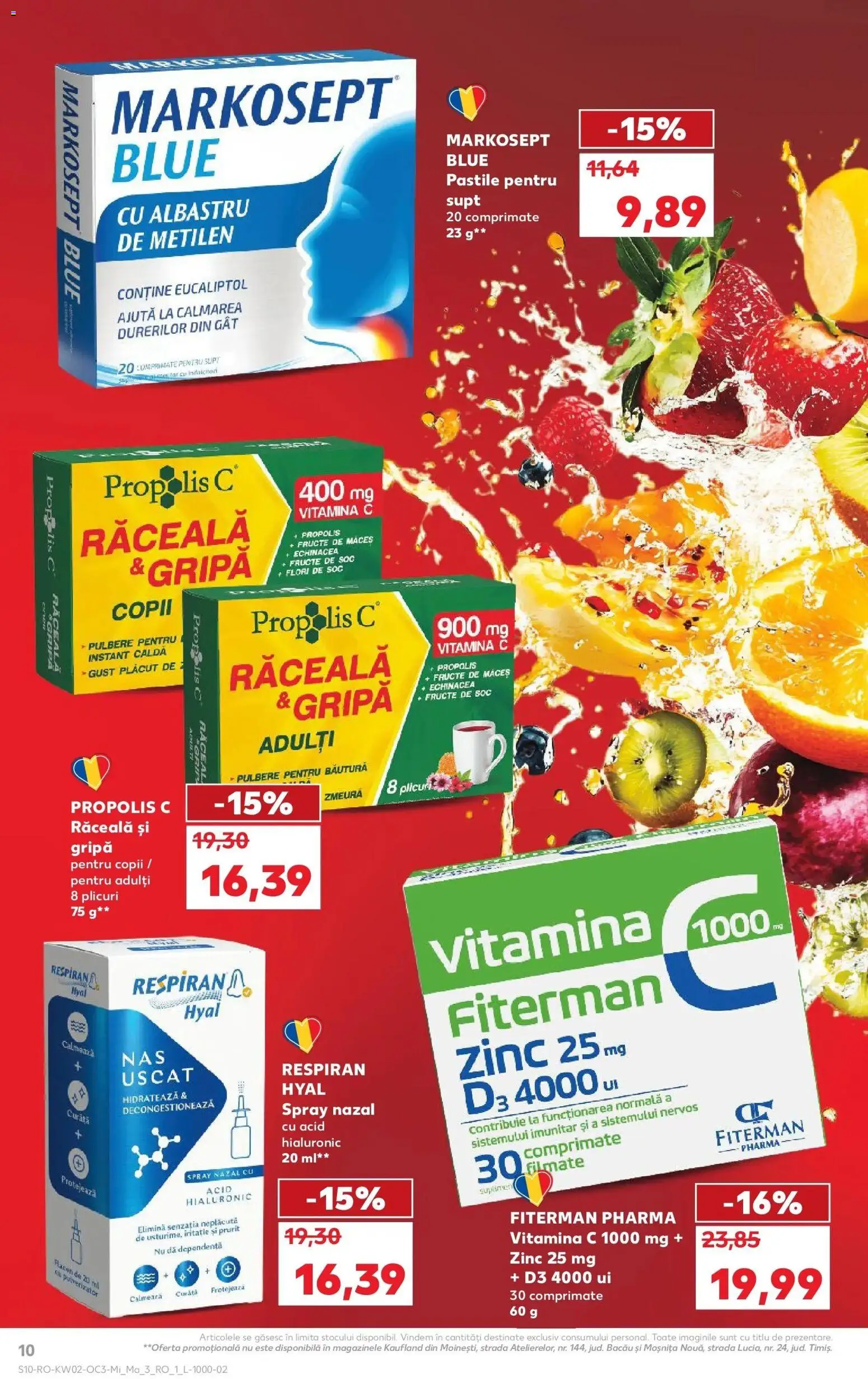 Noul catalog Kaufland – valabil de la 07.01.2026 | Pagină: 10 | Produse: Zmeură, Fructe, Propolis