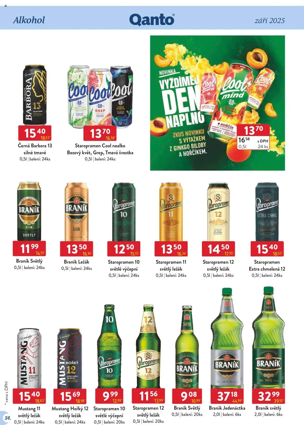 Astur & Qanto leták - Velkoobchod 09/2025 od 01.09.2025 | Strana: 54 | Produkty: Staropramen 10, Hořčík, Staropramen Cool, Braník