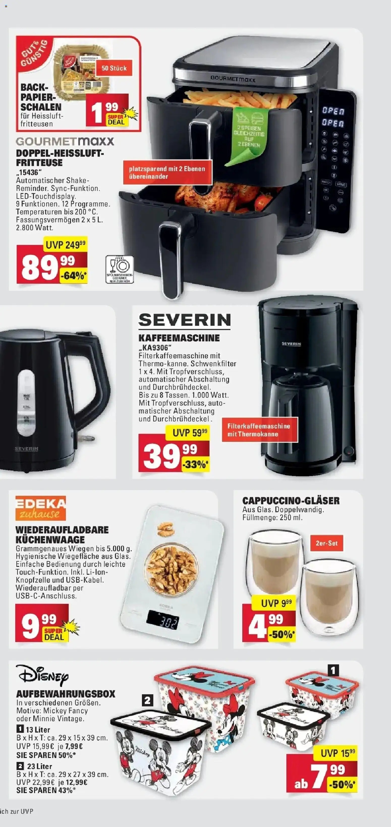 E center Prospekt Sinzheim	 – gültig ab 05.04.2026 | Seite: 85 | Produkte: Kaffeemaschine, Filterkaffeemaschine, Fritteuse