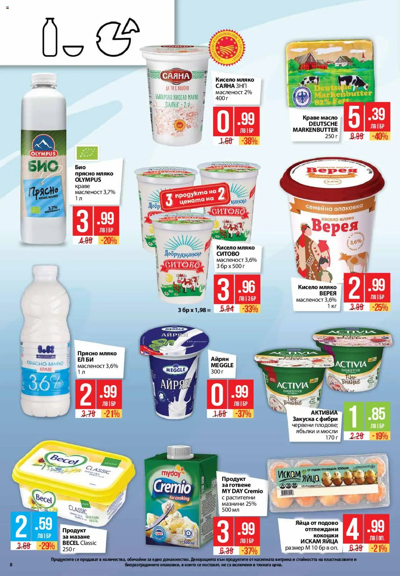  | Страница: 8 | Продукти: Краве, Масло, Ябълки, Айрян