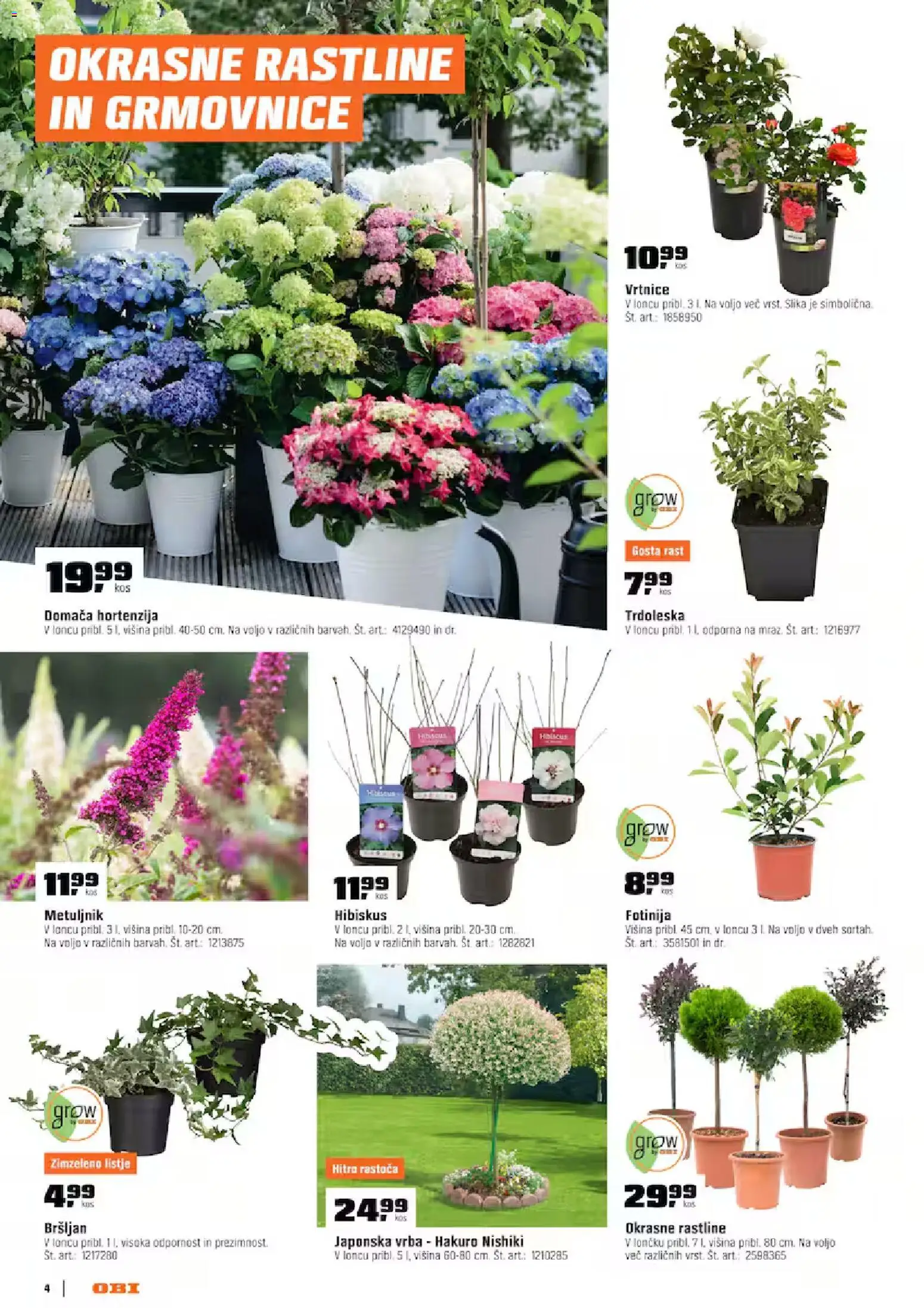Novi OBI katalog ponudbe – veljaven od 02.04.2026 | Stran: 4