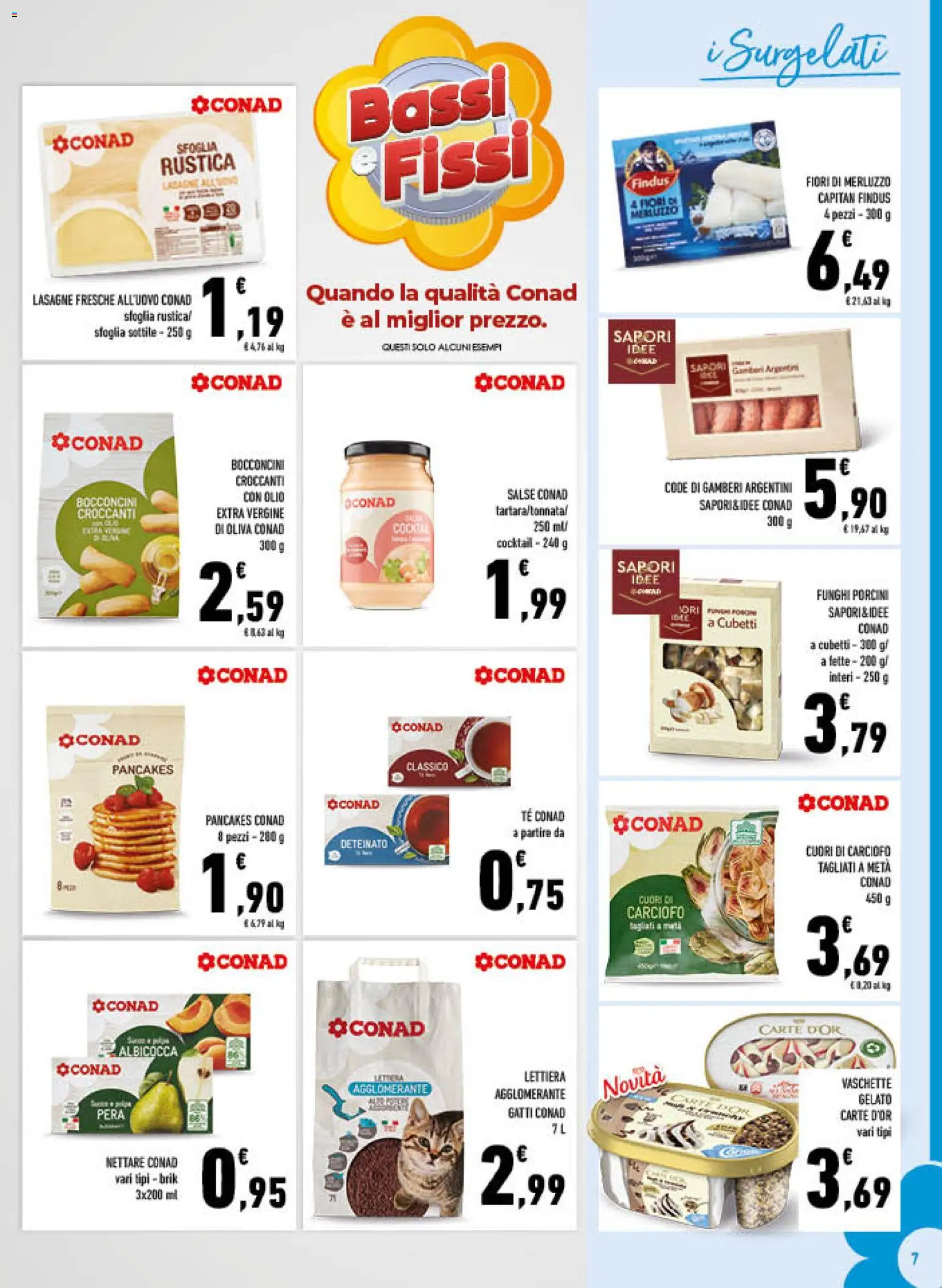 Volantino Conad del 25.03.2026 | Pagina: 7 | Prodotti: Olio, Funghi, Pera, Olio extra vergine