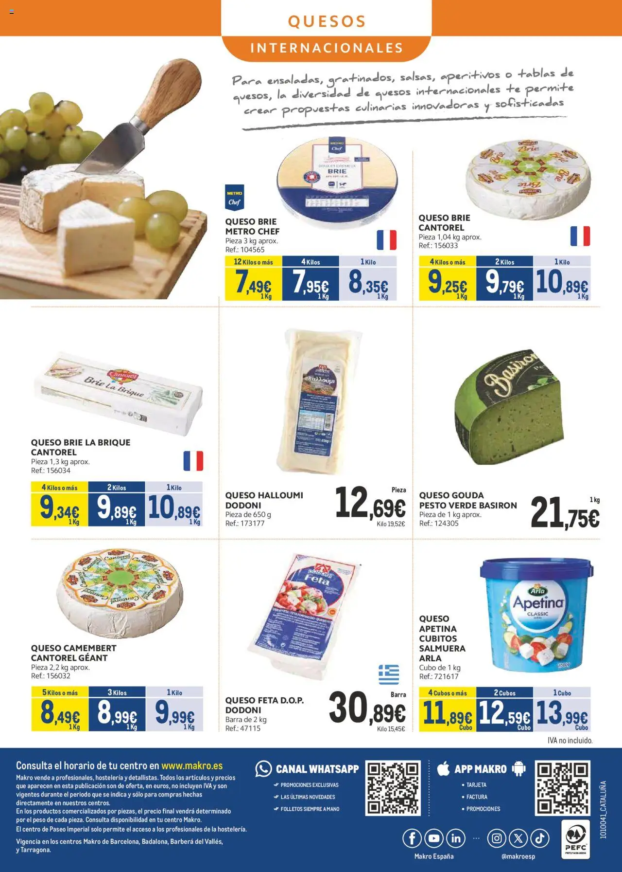 Makro - Lácteos Cataluña │ válido desde el 06.10.2025 | Página: 24 | Productos: Queso, Té, Peso, Queso Gouda