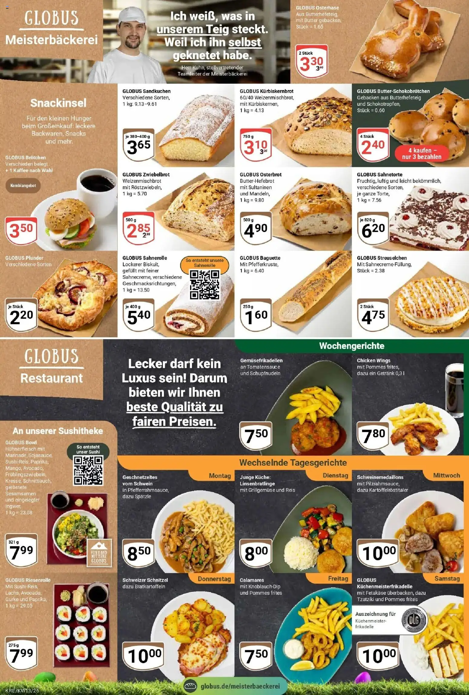 Globus prospekt Krefeld	 – gültig ab 22.03.2026 | Seite: 7 | Produkte: Kaffee, Küche, Baguette, Hühnerfleisch