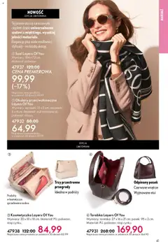 Oriflame Katalog 14 2025 od 01.10.2025 | Strona: 41 | Produkty: Torebka, Szal, Pasek, Makijaż