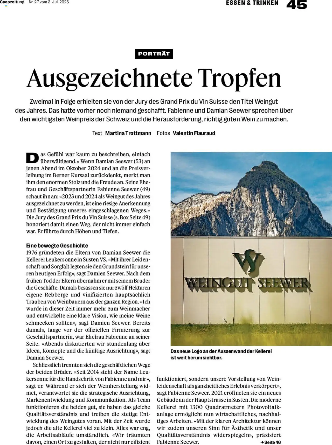 Coop Magazin ab 03.07.2025 | Seite: 45 | Produkte: Box, Wein