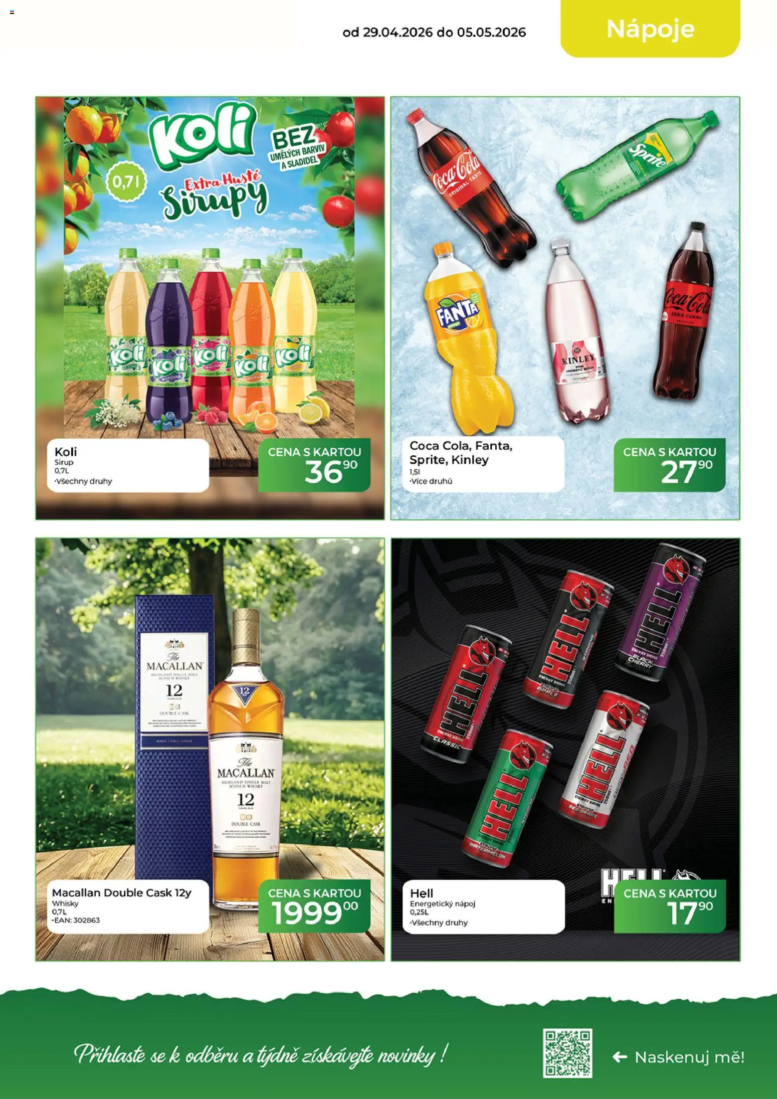 Tamda Foods leták od 29.04.2026 | Strana: 15 | Produkty: Whisky, Fanta, Energetický nápoj, Sprite