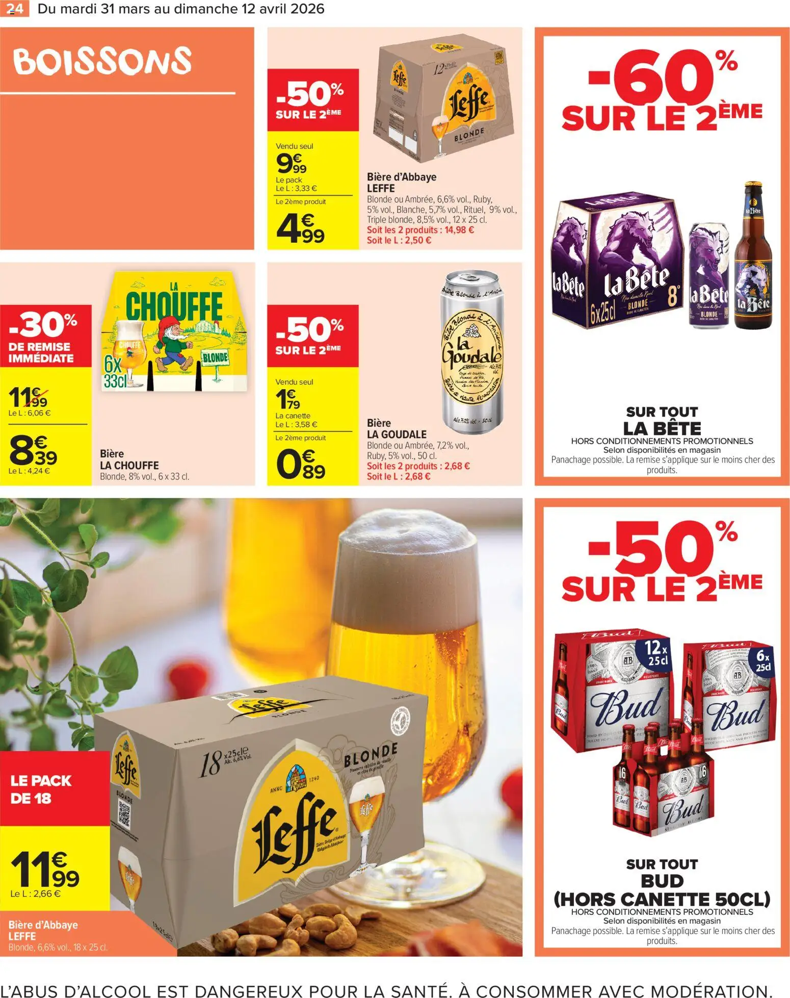 {H1} | Page: 26 | Produits: Goudale, Bière blonde, Bière
