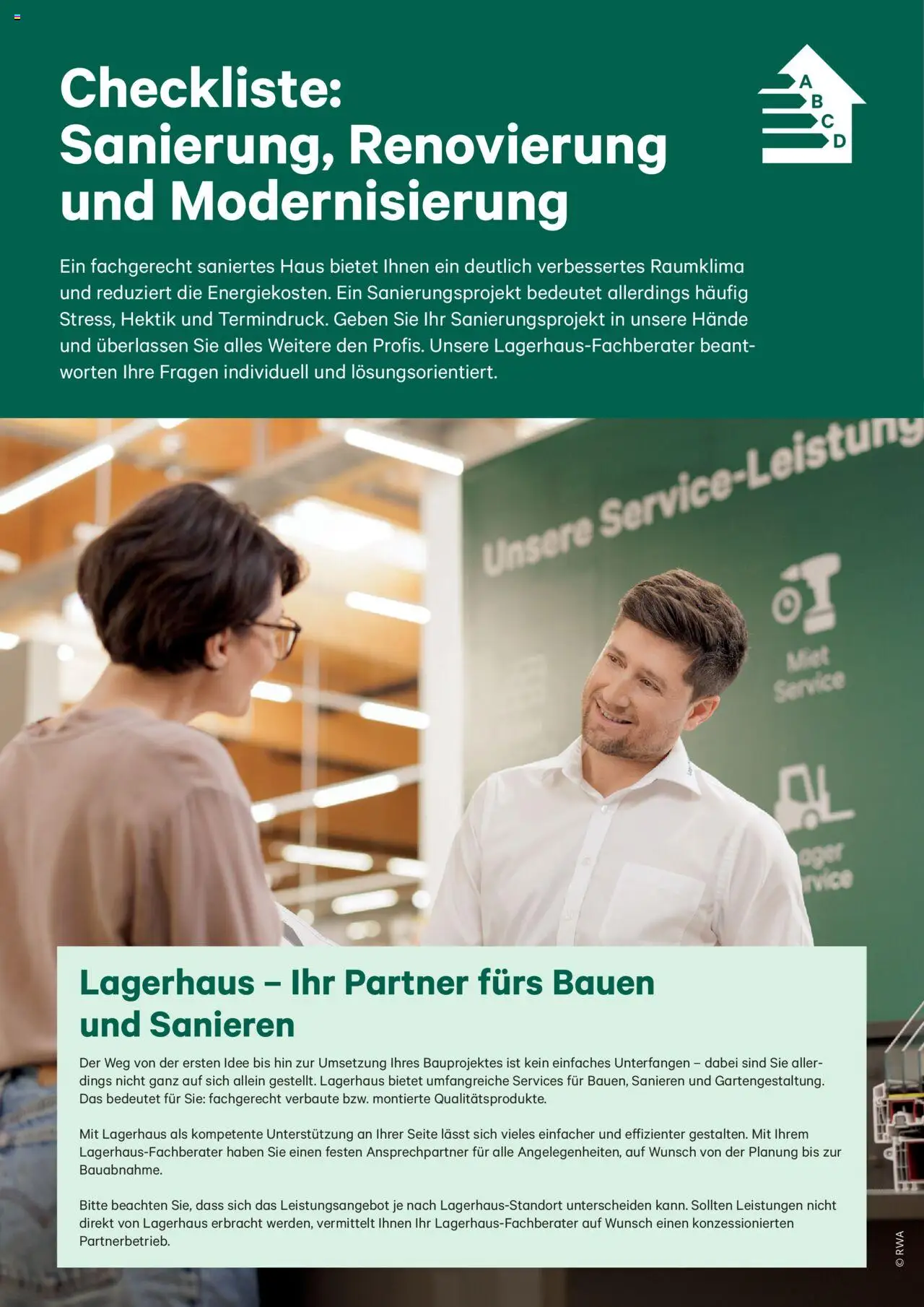 Lagerhaus Sanierung, Renovierung und Modernisierung gültig ab 20.10.2025 | Seite: 2