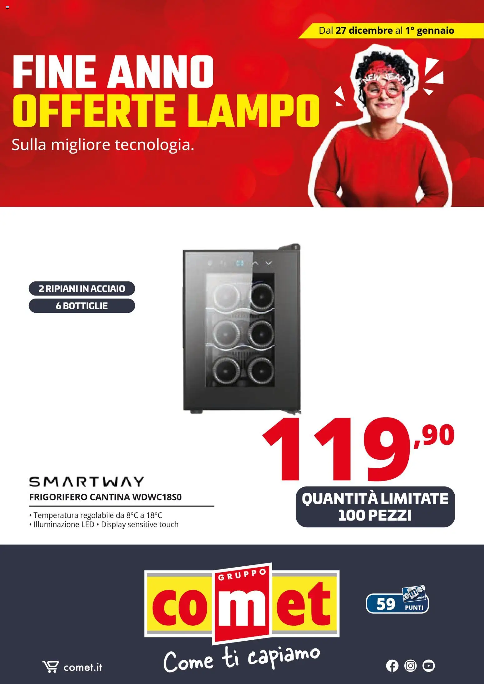 Volantino Comet del 27.12.2025 | Pagina: 67 | Prodotti: Frigorifero
