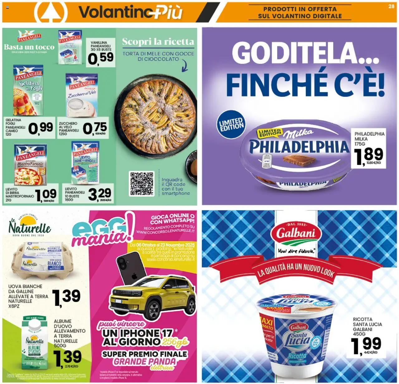 Volantino Interspar del 13.10.2025 | Pagina: 28 | Prodotti: Mele, Smartphone, Torta, Terra