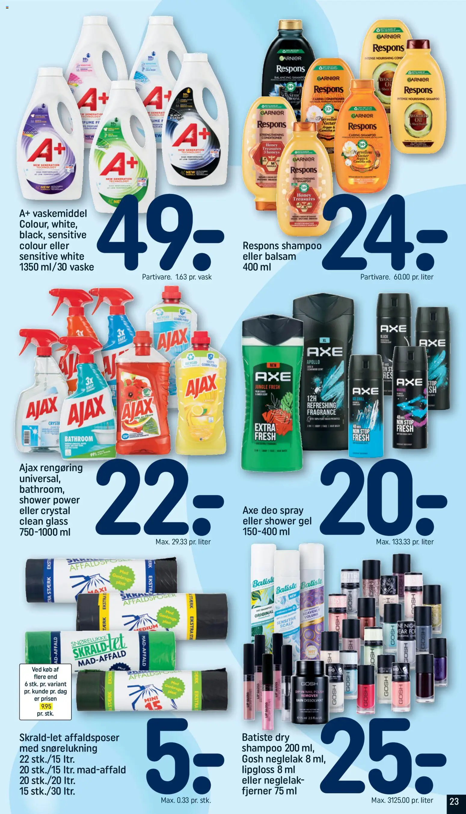 Rema 1000 tilbudsavis – gyldig fra 07.12.2025 | Side: 23 | Produkter: Neglelak, Shampoo, Balsam
