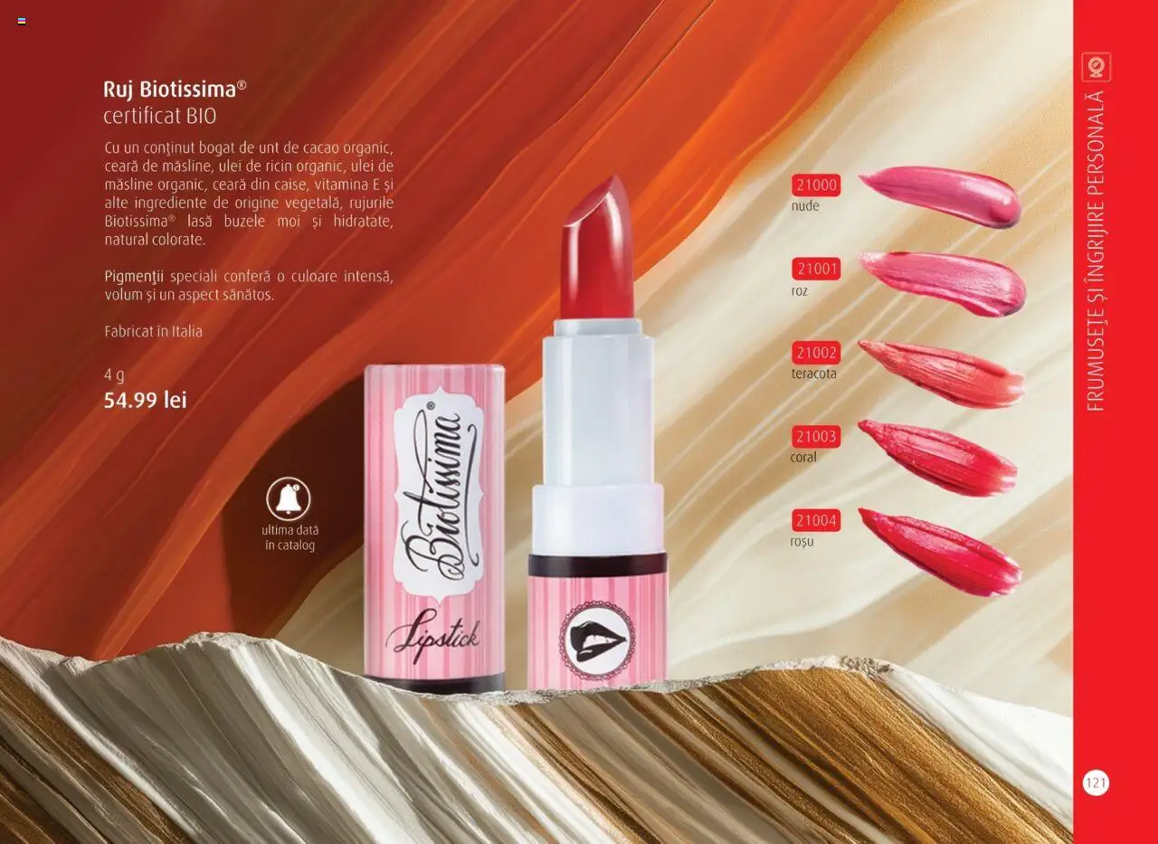 Life Care catalog - Aprilie/Octombrie – valabil de la 01.04.2025 | Pagină: 123 | Produse: Măsline, Ruj, Unt, Ulei