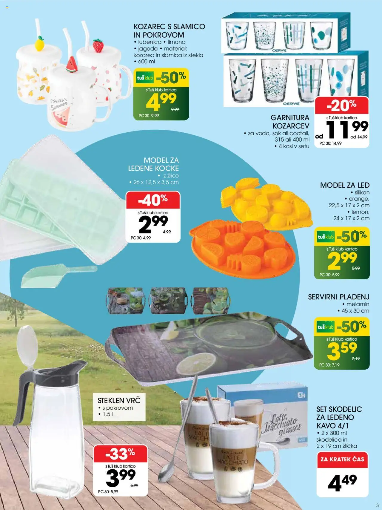 Tuš katalog brezskrbno poletje │ velja od 18.06.2025 | Stran: 3 | Izdelki: Lubenica, Skodelica, Sok, Limona