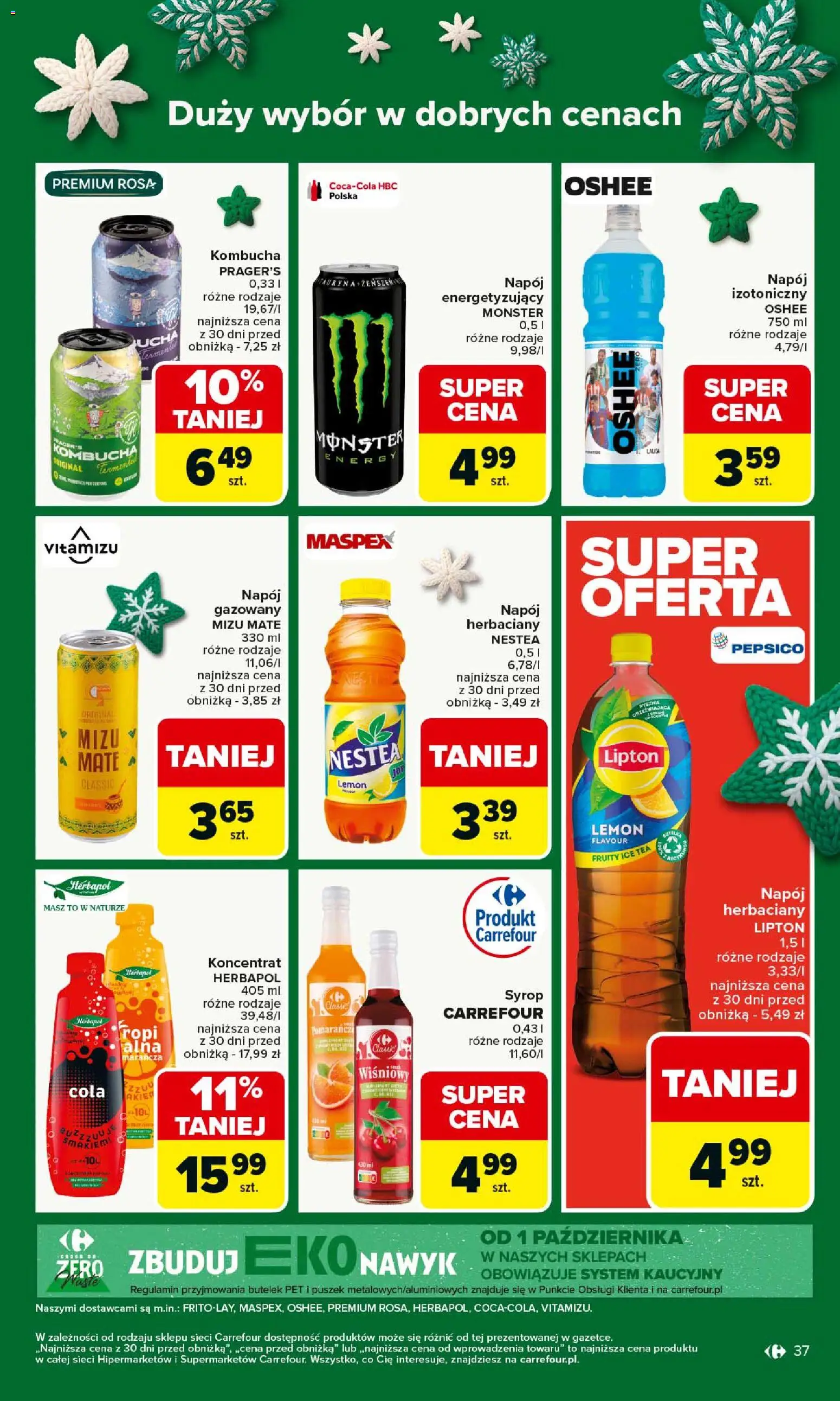 Carrefour Gazetka od 08.12.2025 | Strona: 41 | Produkty: Syrop, Ice Tea, Kombucha