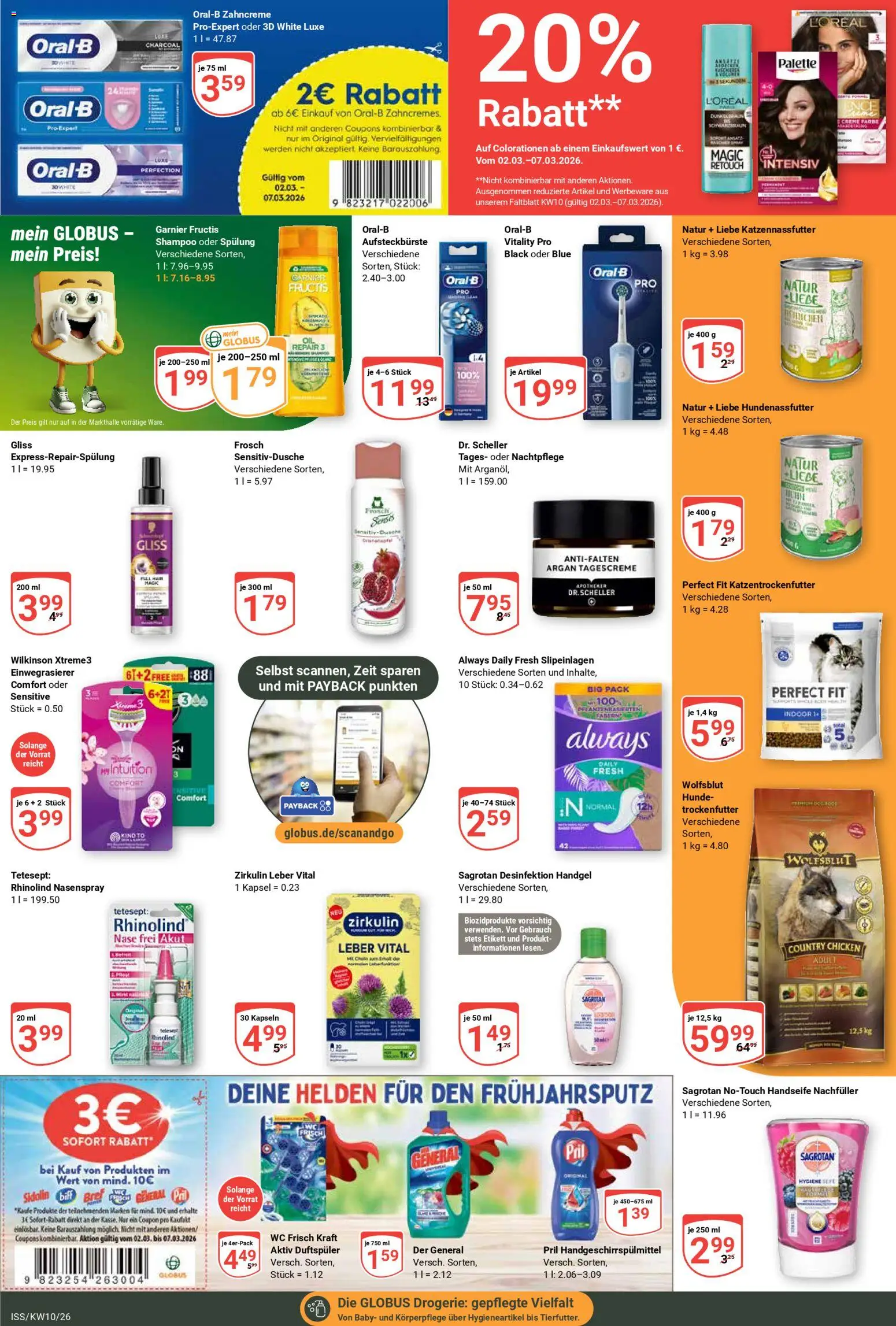 Globus Prospekt – gültig ab 02.03.2026 | Seite: 18 | Produkte: Granatapfel, Liege, Dusche, Shampoo