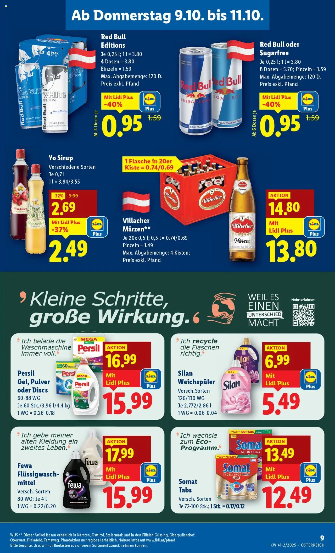 Lidl - Oberpullendorf, Güssing, Oberwart gültig ab 09.10.2025 | Seite: 13 | Produkte: Himbeere, Waschmaschine, Weichspüler
