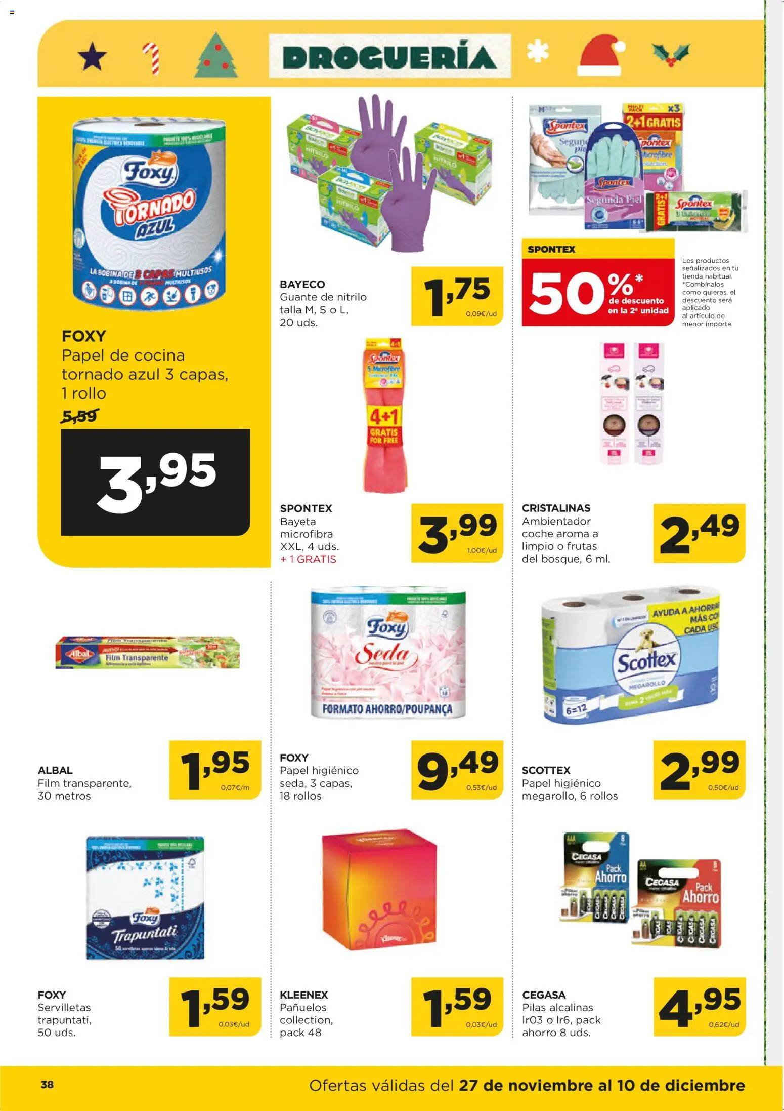 Alimerka folleto Asturias │ válido desde el 27.11.2025 | Página: 38 | Productos: Papel higienico, Cocina