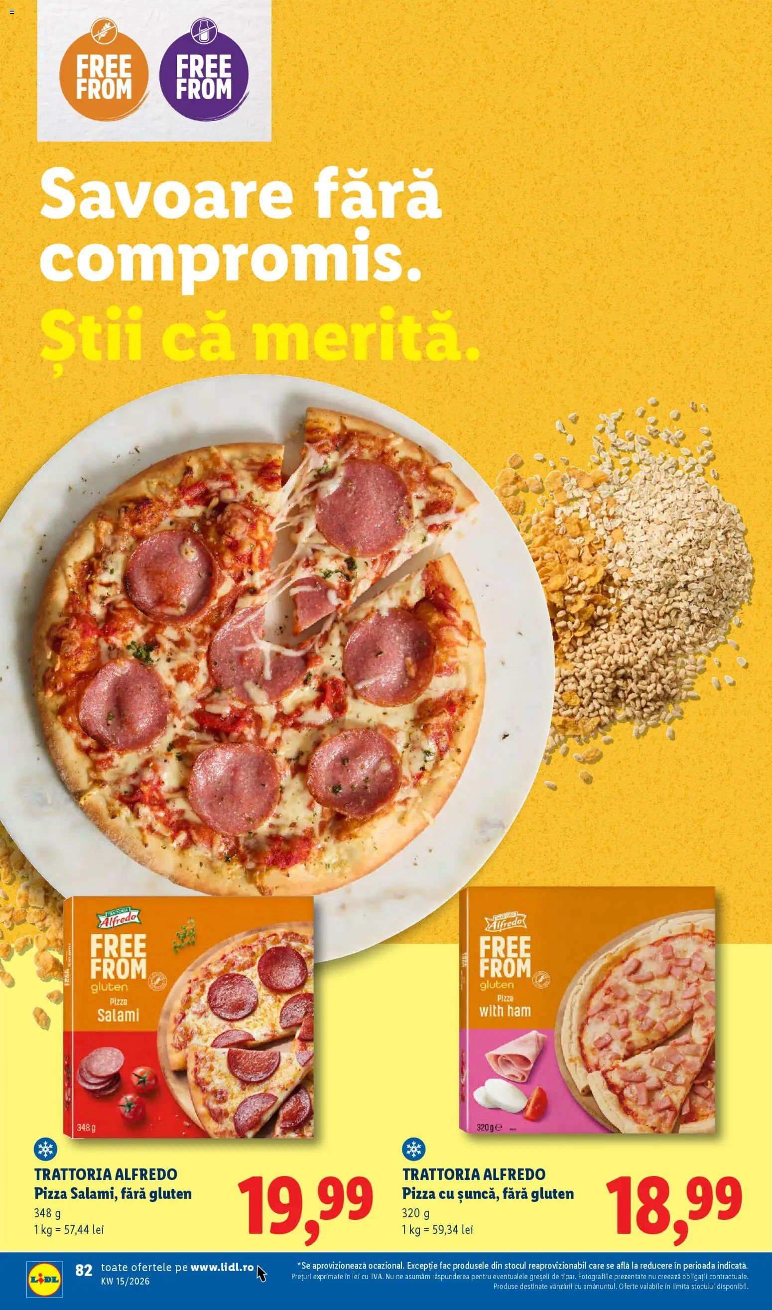 Noul catalog Lidl – valabil de la 06.04.2026 | Pagină: 82 | Produse: Pizza
