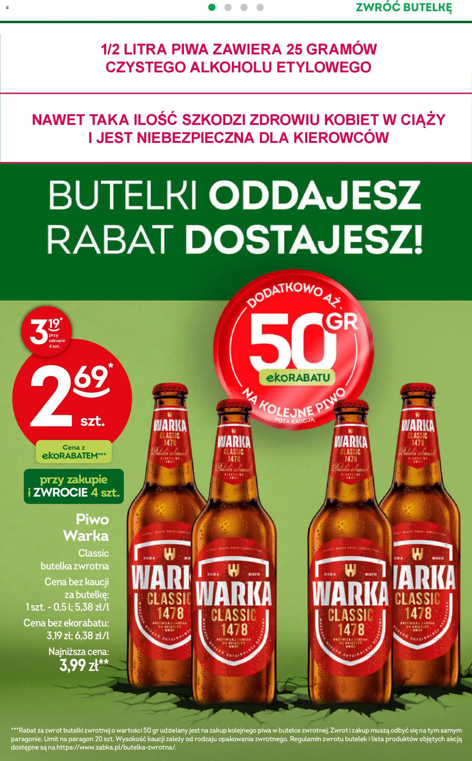 Żabka Gazetka od 22.10.2025 | Strona: 34 | Produkty: Warka, Piwo Warka, Piwo