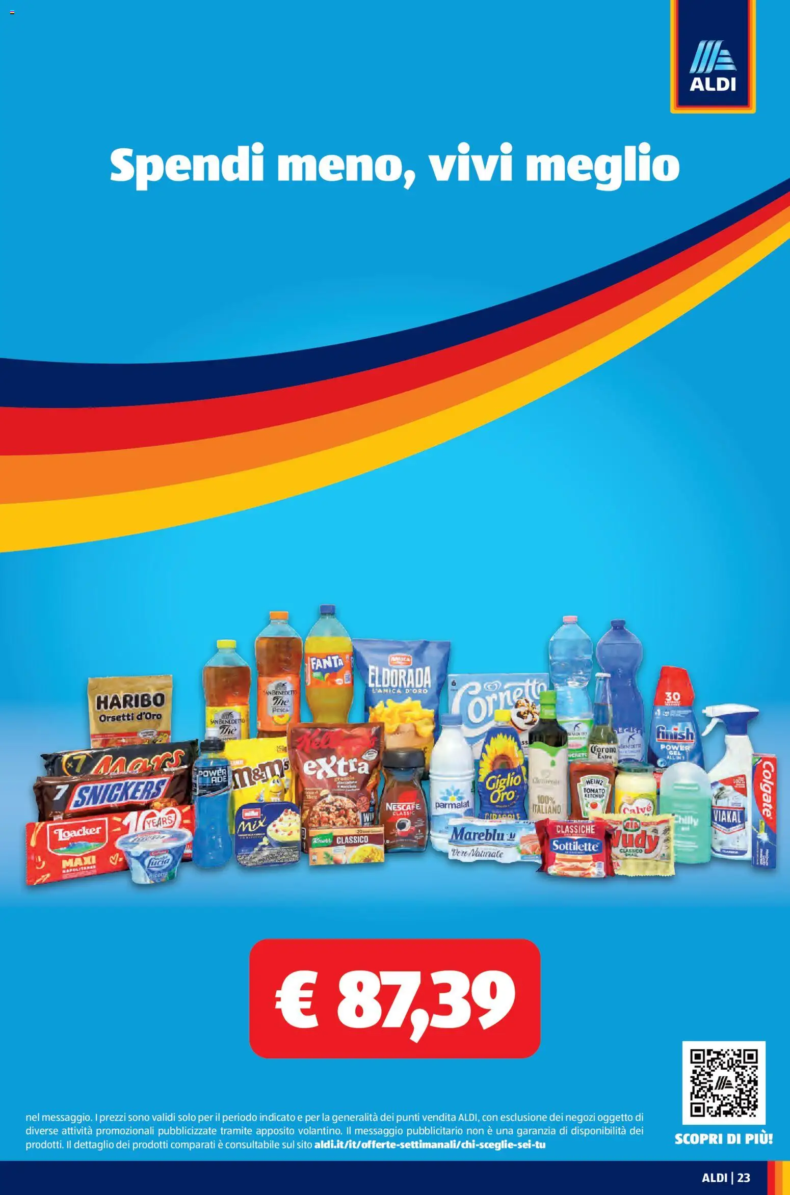 Volantino Aldi del 03.11.2025 | Pagina: 23 | Prodotti: Cornetto, Olive, Pesca, Ricotta
