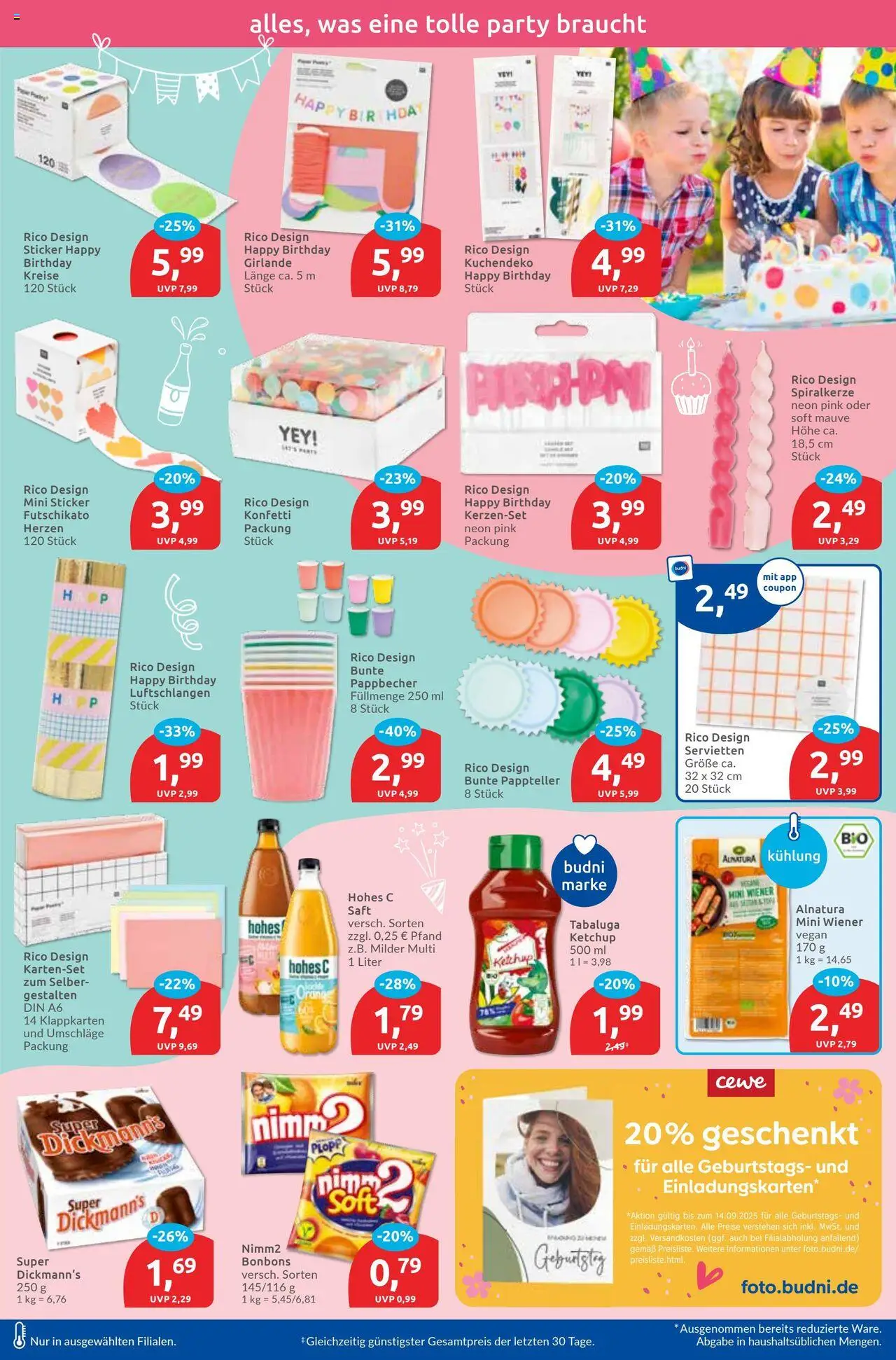 Budni Prospekt 	 - gültig ab dem 01.09.2025 | Seite: 7 | Produkte: Hohes c, Saft, Ketchup