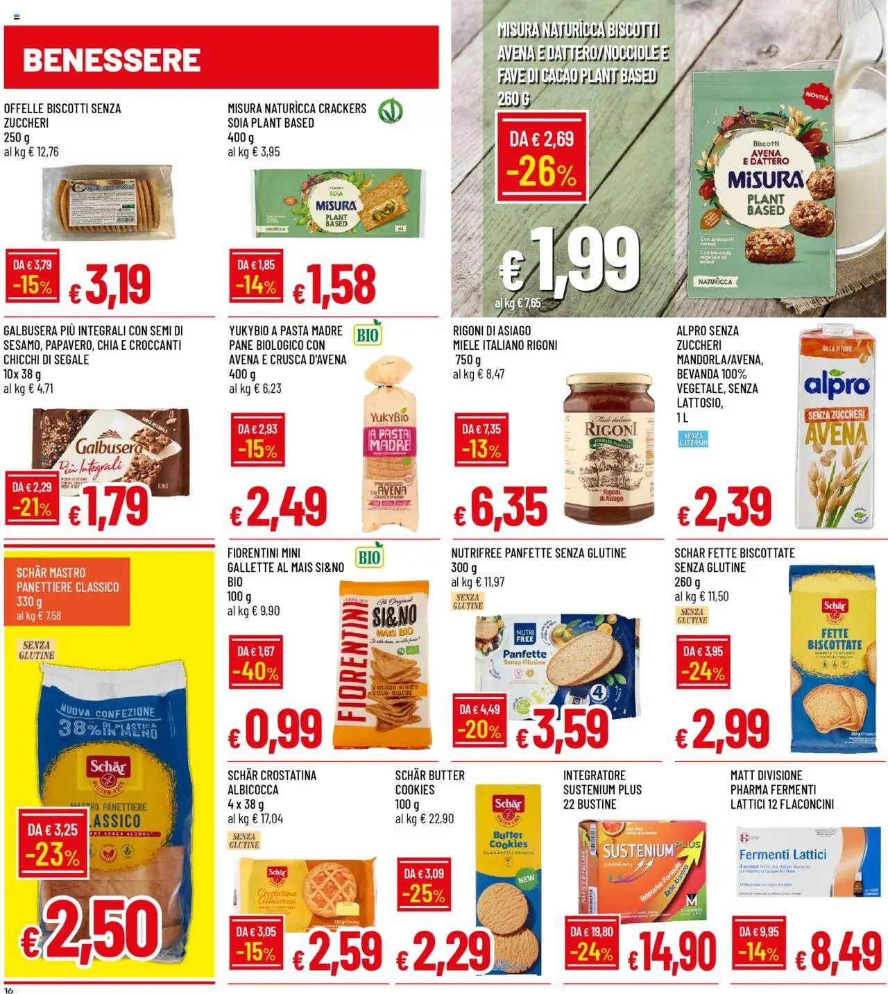 Volantino Galassia del 21.08.2025 | Pagina: 16 | Prodotti: Biscotti, Crackers, Mais, Miele