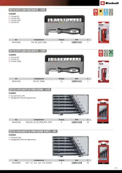 Anteprima del volantino Einhell volantino Accessori  valido a partire dal 17.03.2026 | Pagina: 173 | Prodotti: Cacciavite