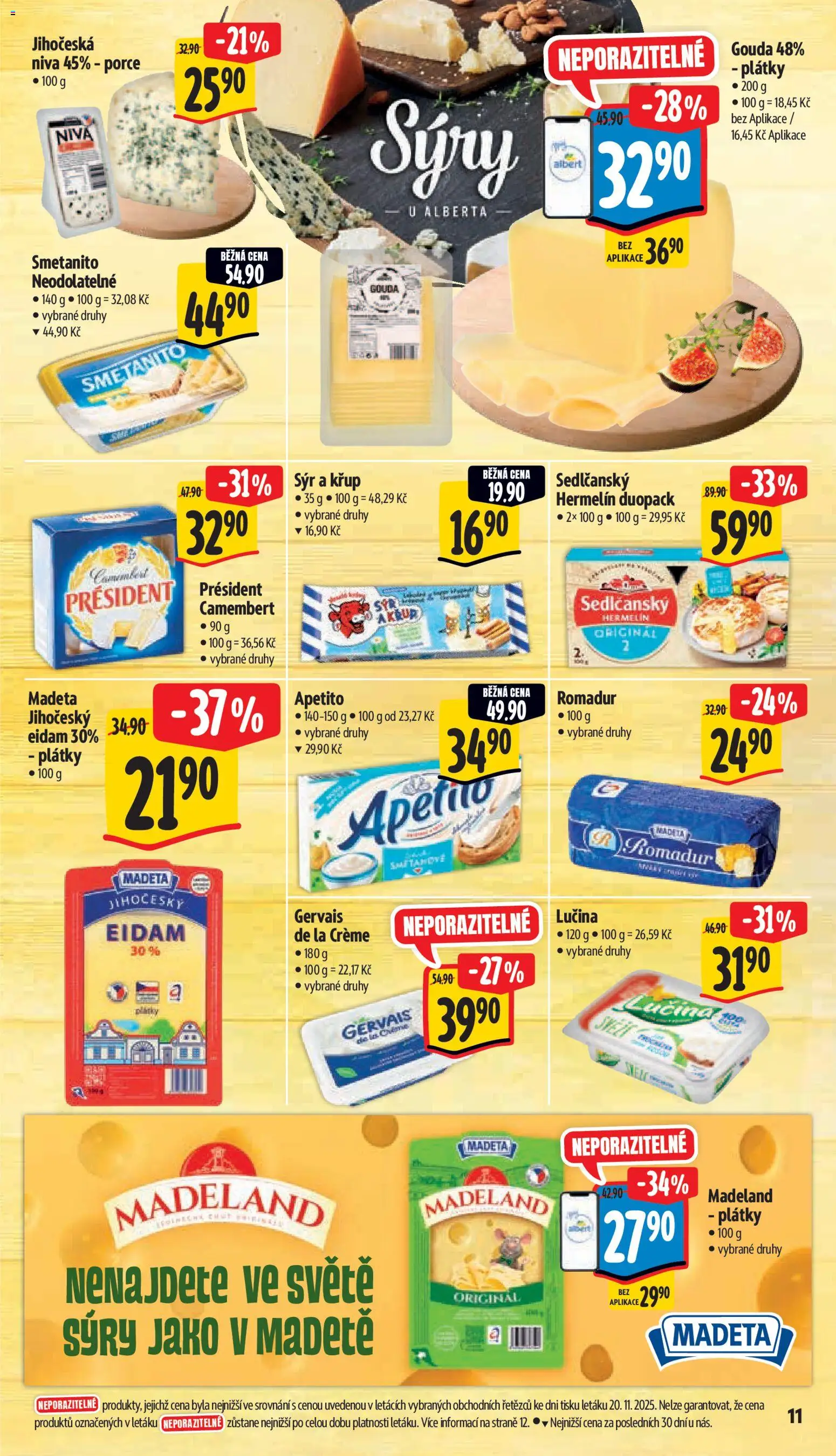 Albert leták - Supermarket od 26.11.2025 | Strana: 19 | Produkty: Gouda, Sýr, Sýry, Romadur