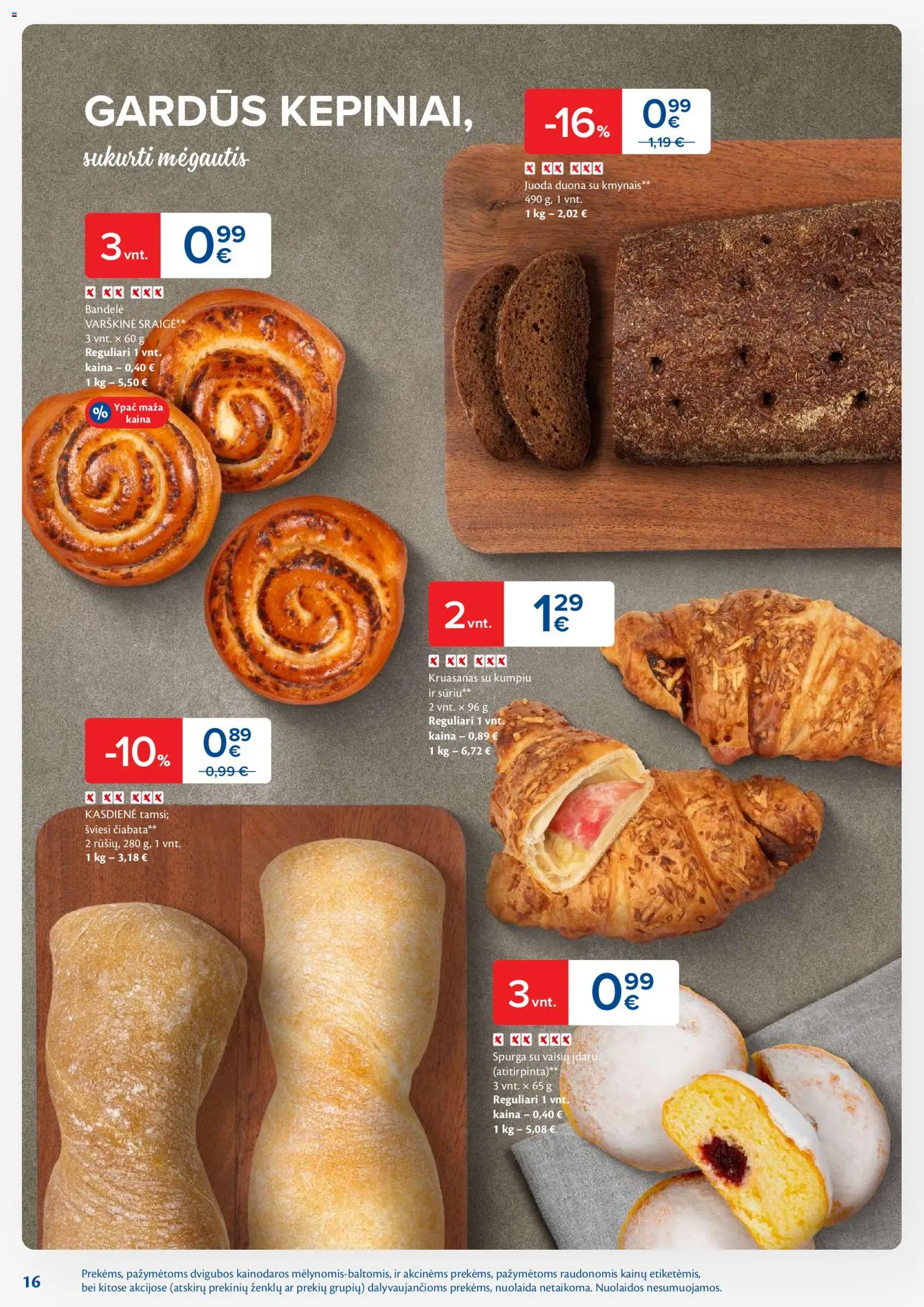 MAXIMA akcijos nuo 20.01.2026 | Puslapis: 16 | Prekių: Spurga, Bandelė, Duona