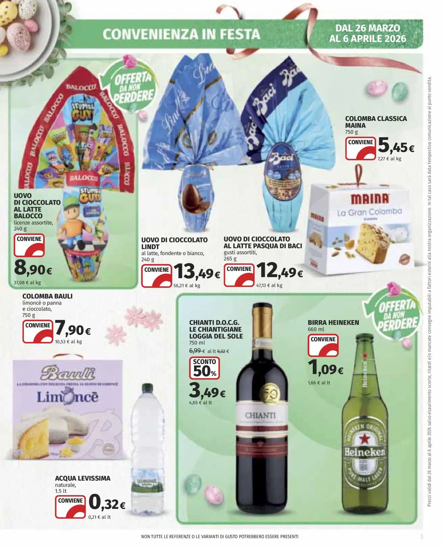 Volantino COOP del 26.03.2026 | Pagina: 3 | Prodotti: Birra, Panna, Latte, Data