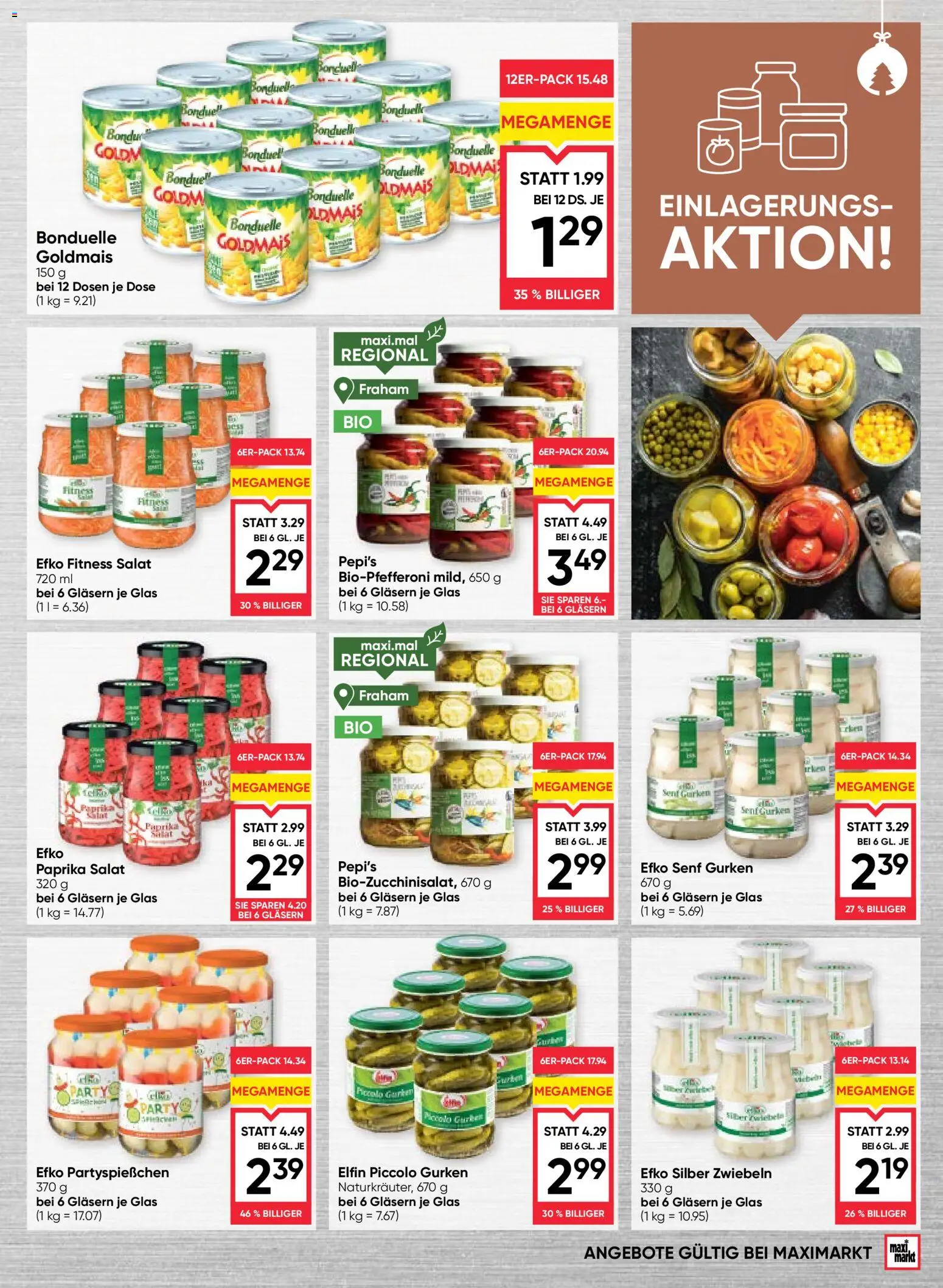 Maximarkt Flugblatt gültig ab 11.12.2025 | Seite: 13 | Produkte: Gurken, Salat, Zwiebeln