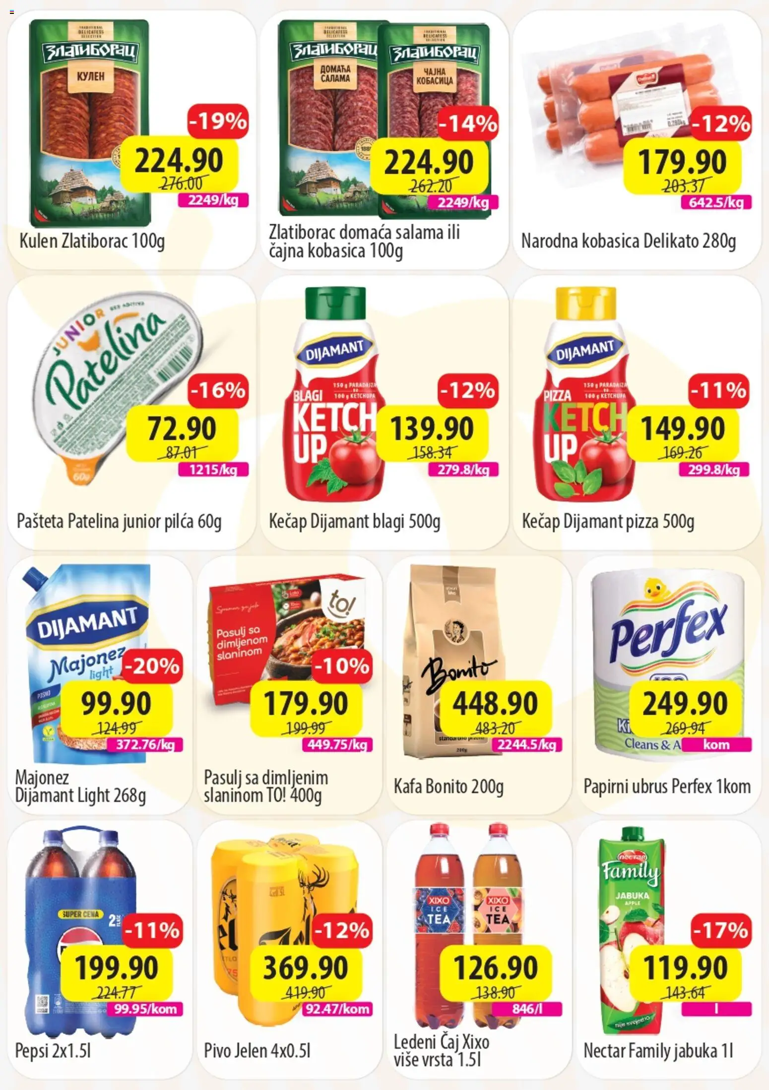 Senta Promet katalog - važi od 16.03.2026 | Strana: 2 | Proizvode: Kečap, Ubrus, Salama, Pivo