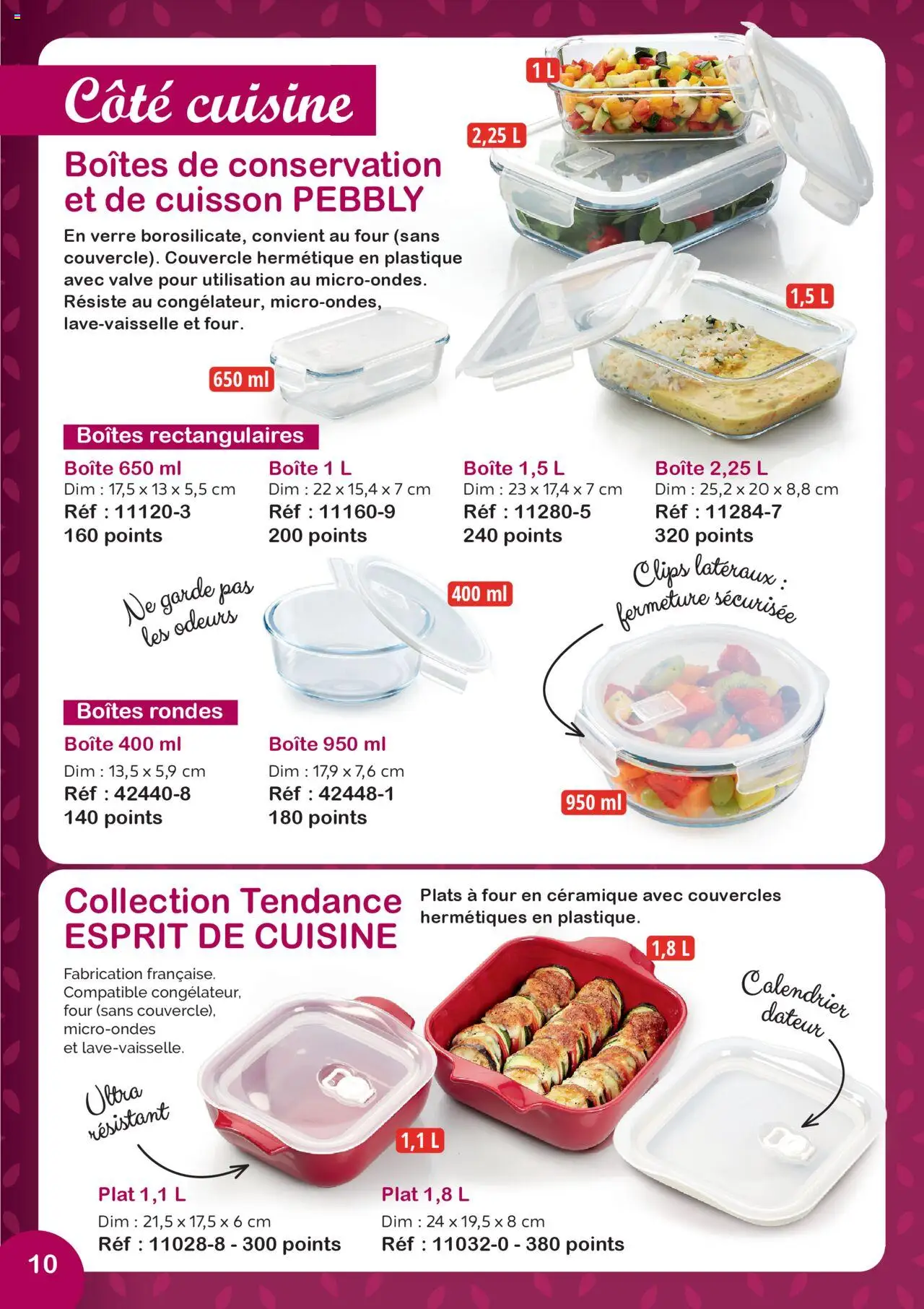  | Page: 10 | Produits: Four, Calendrier