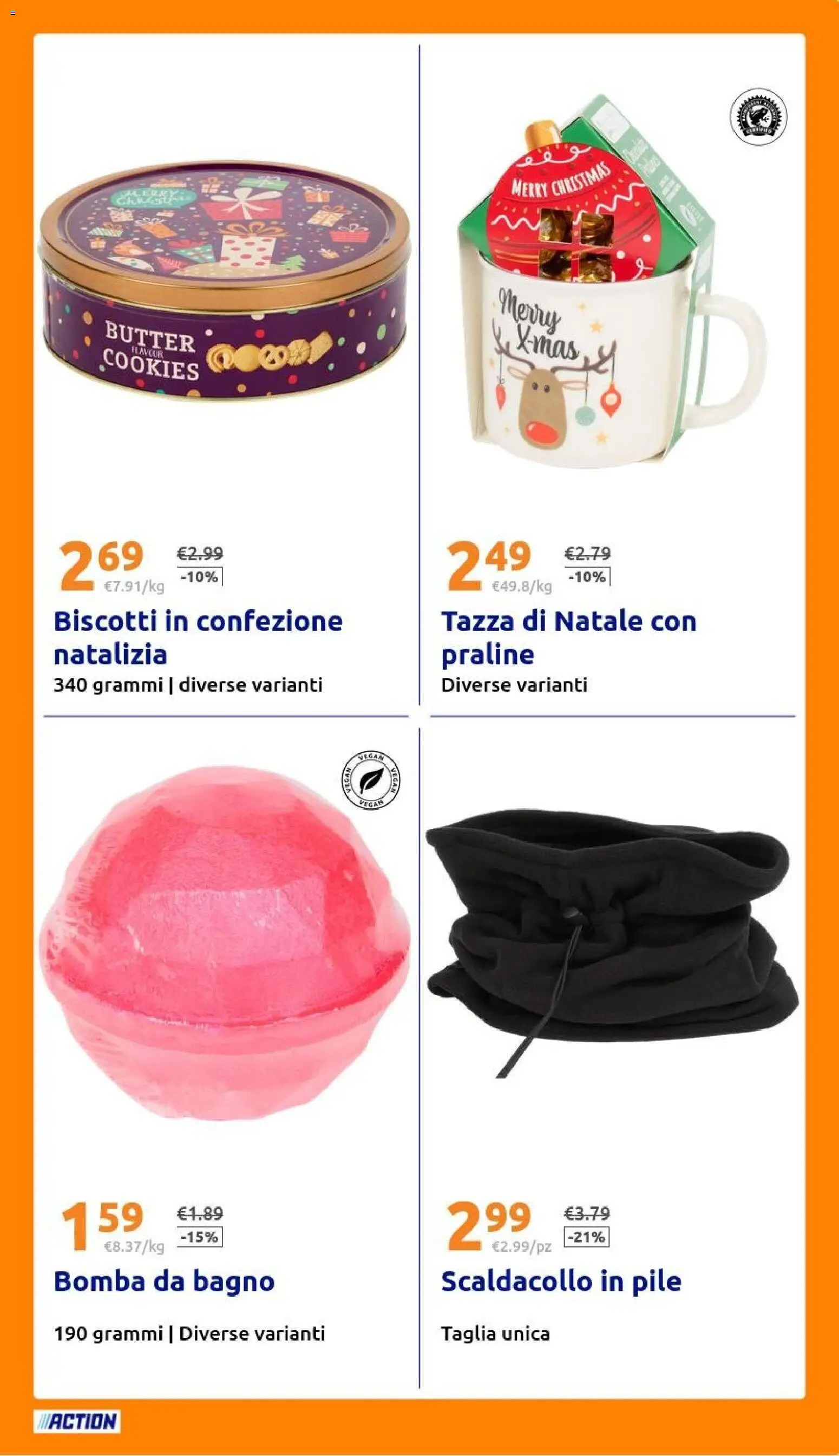Volantino Action del 12.11.2025 | Pagina: 25 | Prodotti: Pile, Biscotti, Bagno