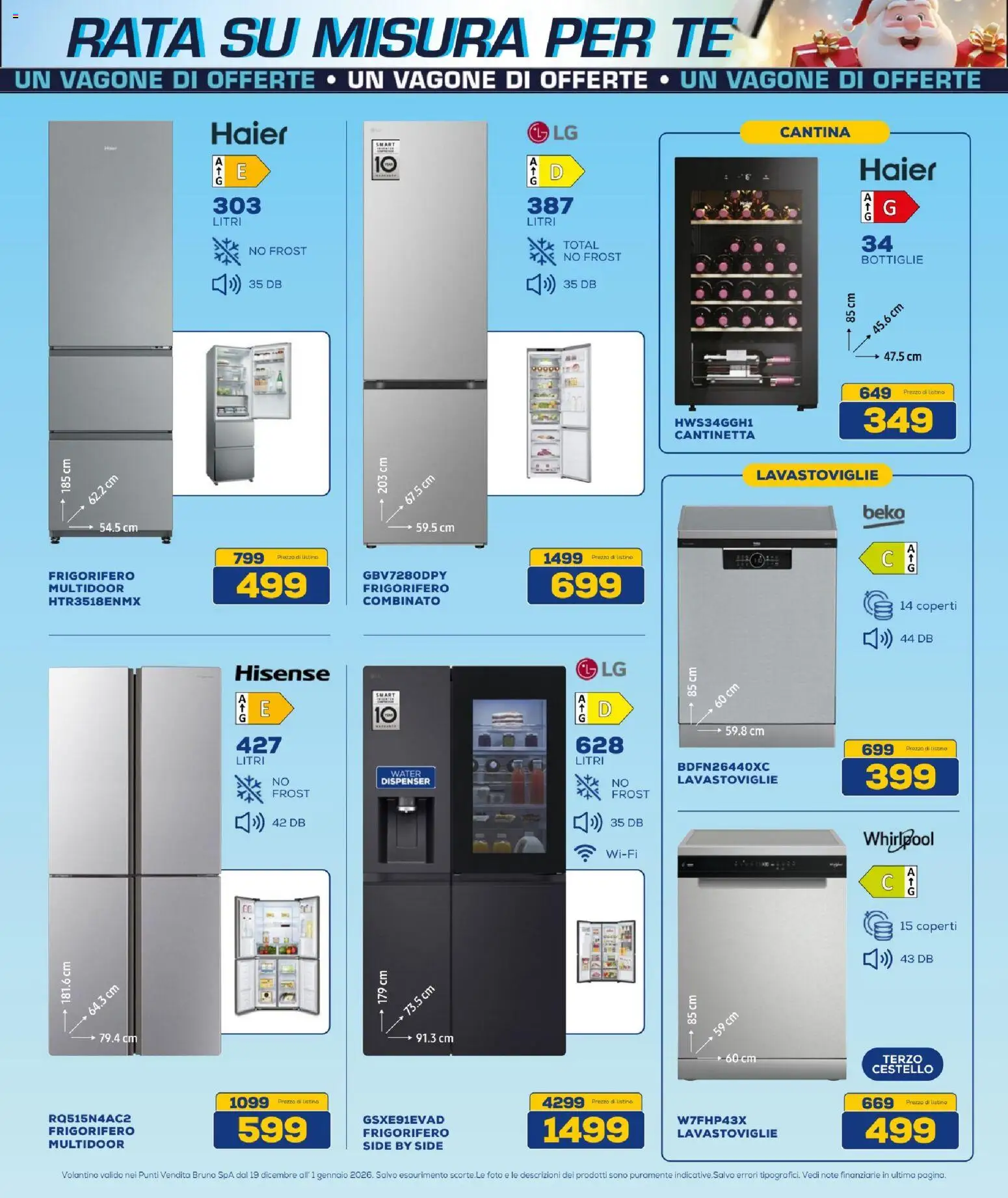 Volantino BRUNO del 19.12.2025 | Pagina: 16 | Prodotti: Tè, Lavastoviglie, Frigorifero