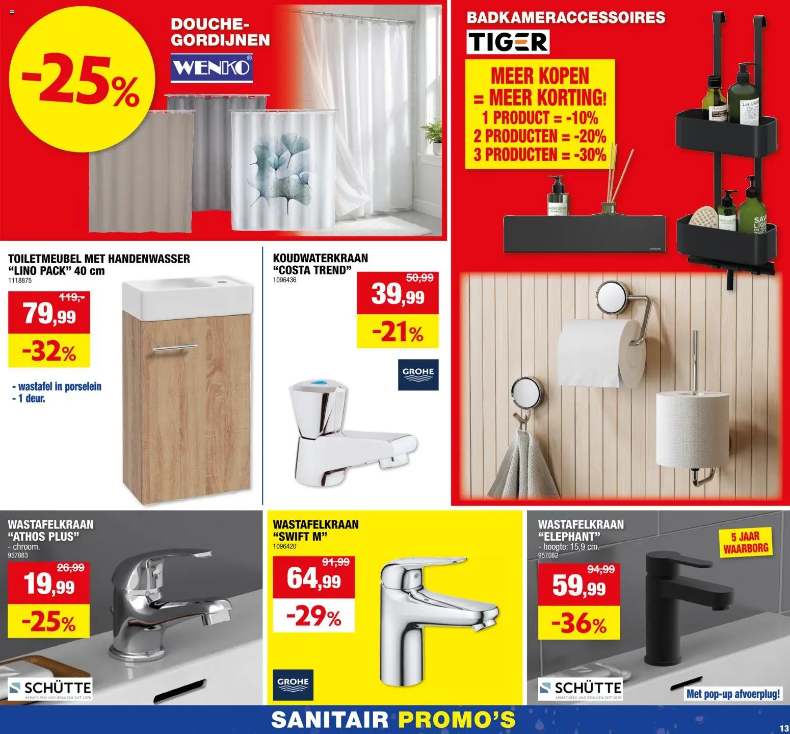 {H1} | Pagina: 13 | Producten: Douche, Gordijnen