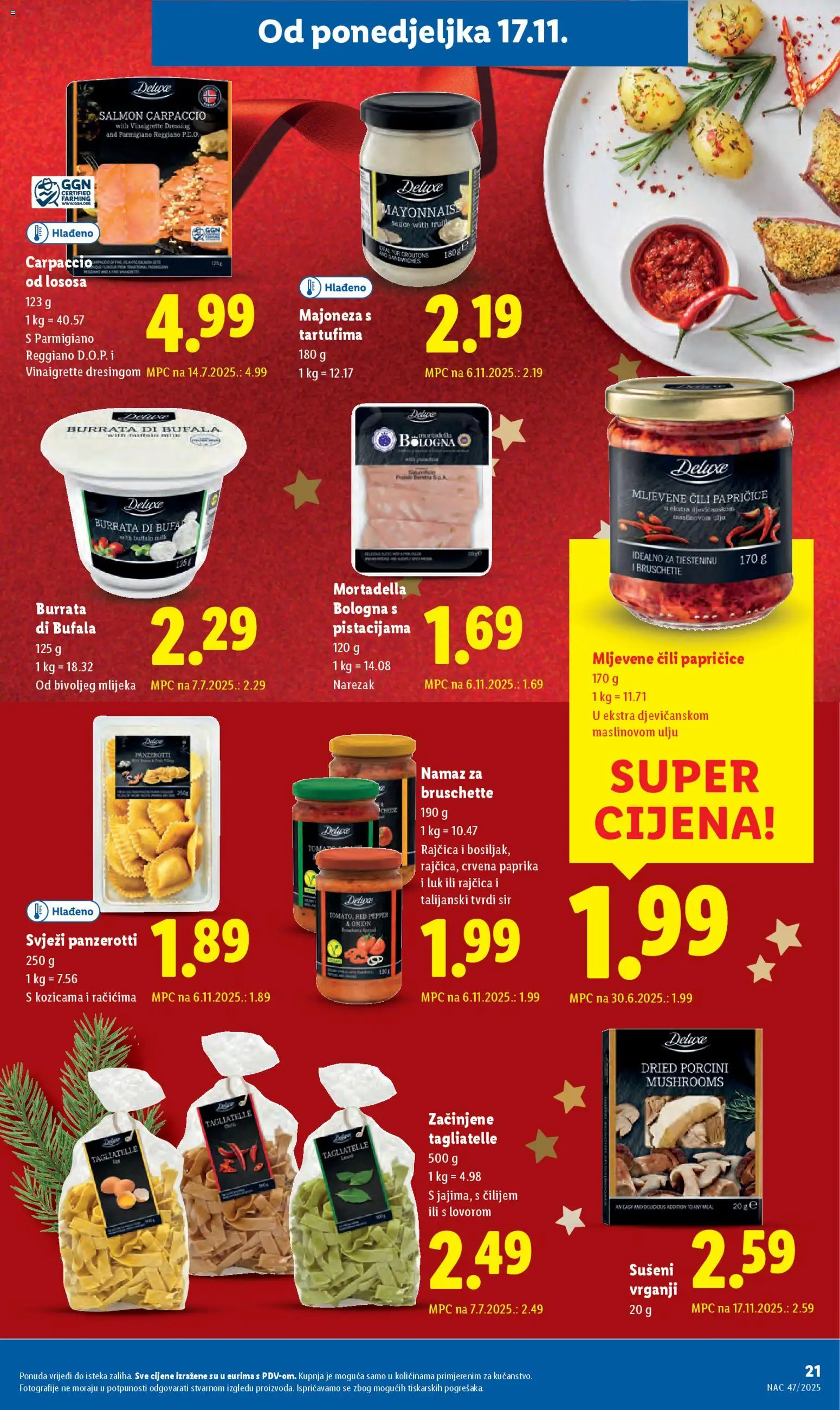 Lidl katalog | vrijedi od 17.11.2025 | Stranica: 21 | Proizvodi: Narezak, Paprika, Majoneza, Rajčica
