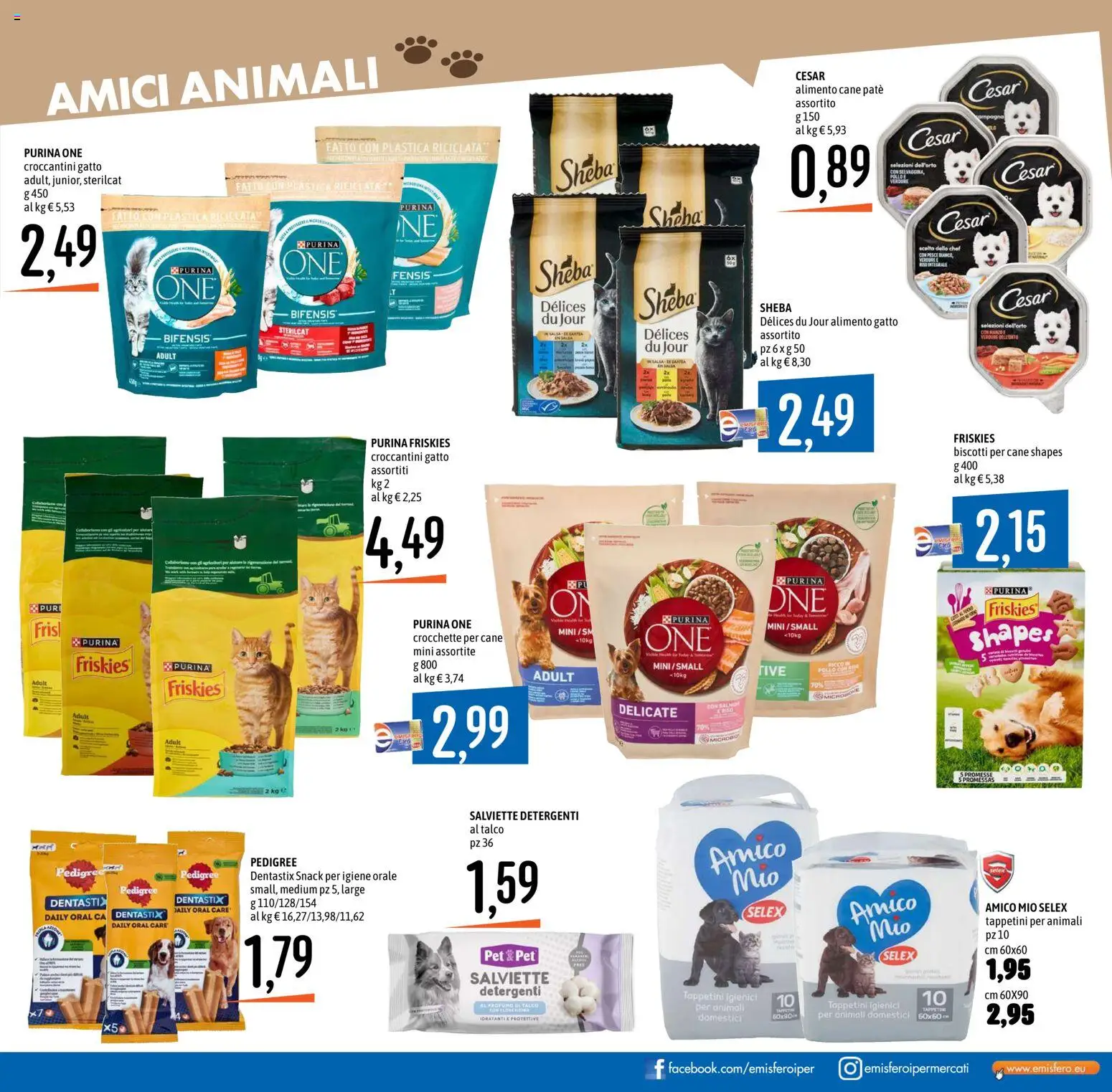 Volantino Emisfero del 26.03.2026 | Pagina: 25 | Prodotti: Paté, Pesce, Biscotti, Verdure