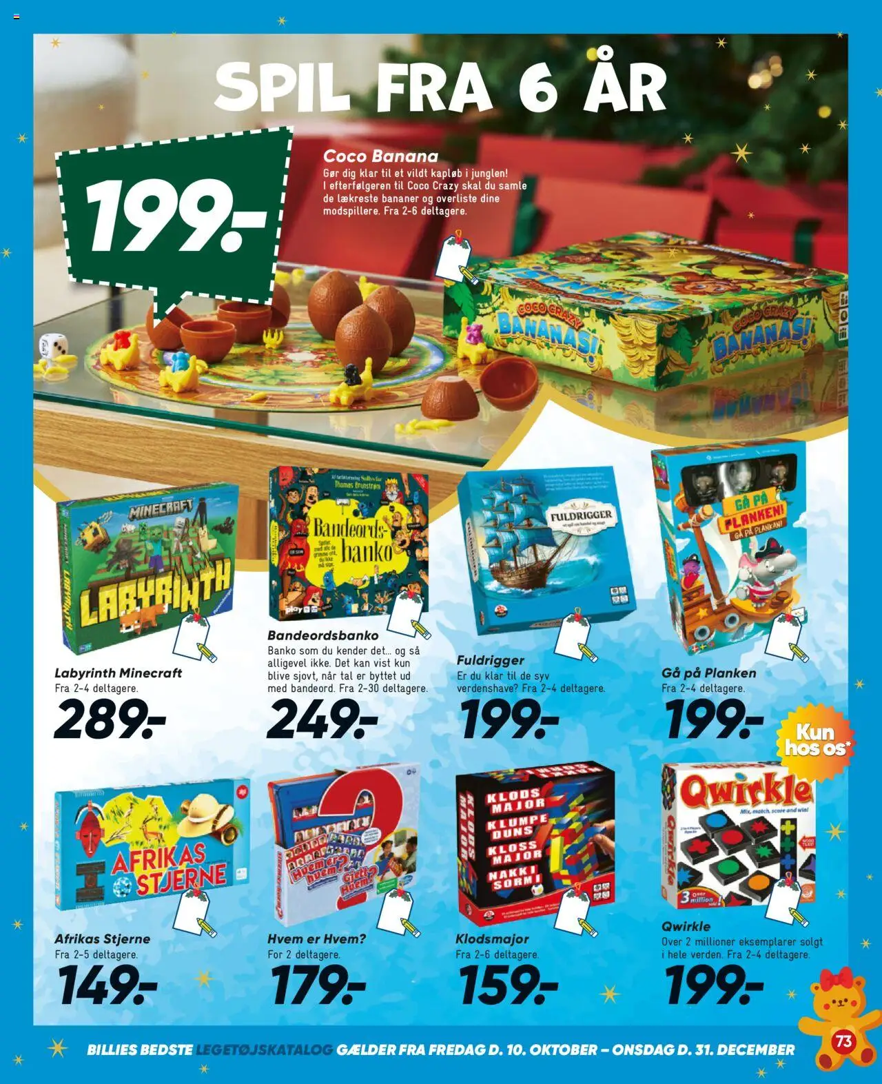 Bilka tilbudsavis – gyldig fra 10.10.2025 | Side: 73 | Produkter: Bananer, Søm, Spil