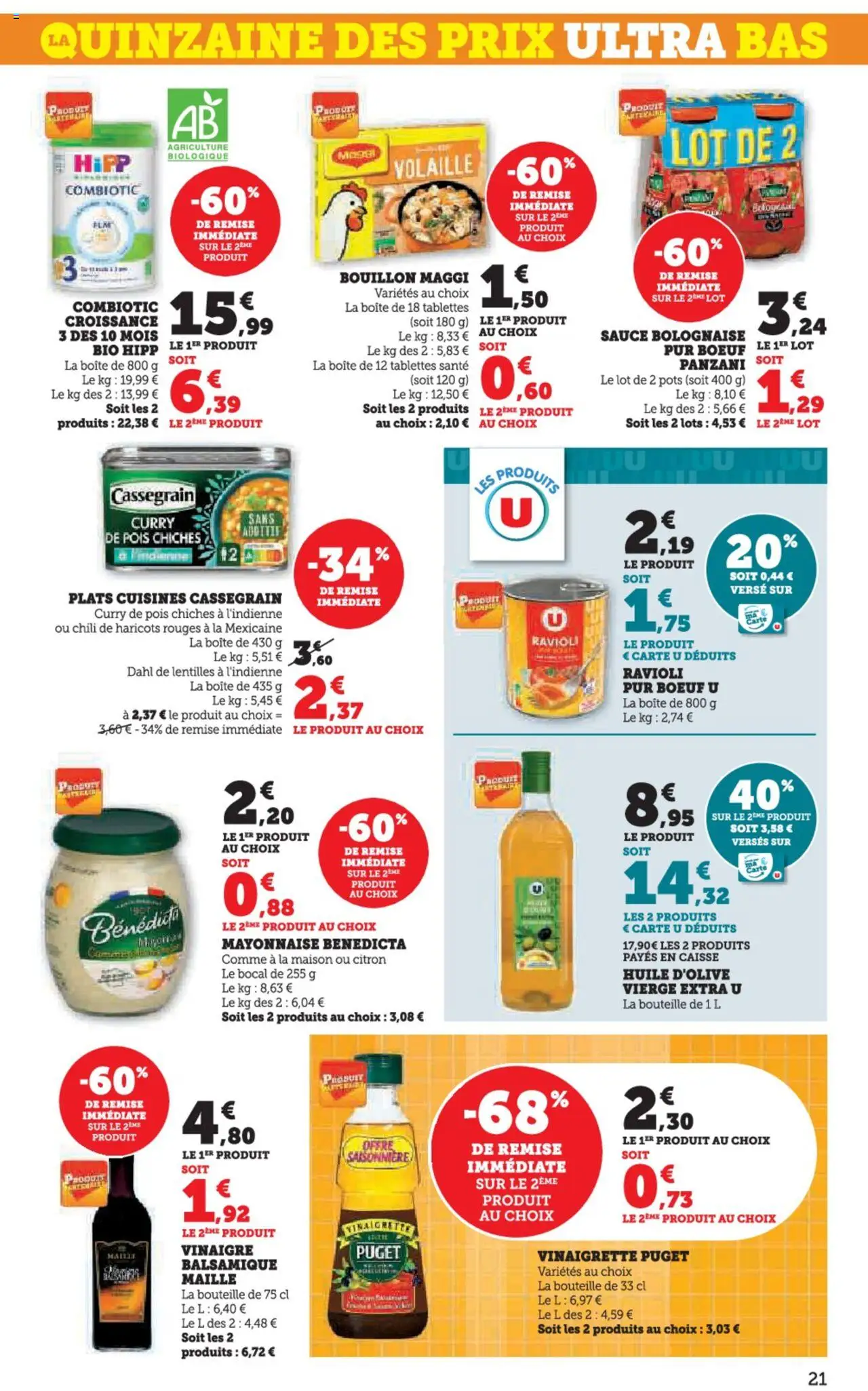 | Page: 21 | Produits: Citron, Huile D'olive, Mayonnaise, Huile