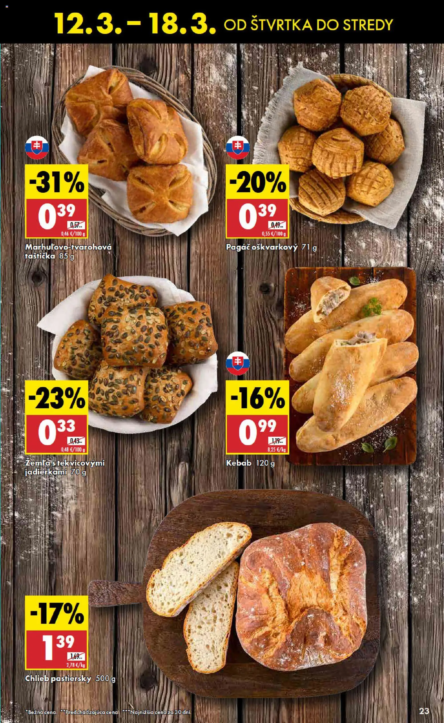 Nové Biedronka akcie – leták je platný od 12.03.2026 | Strana: 23 | Produkty: Chlieb