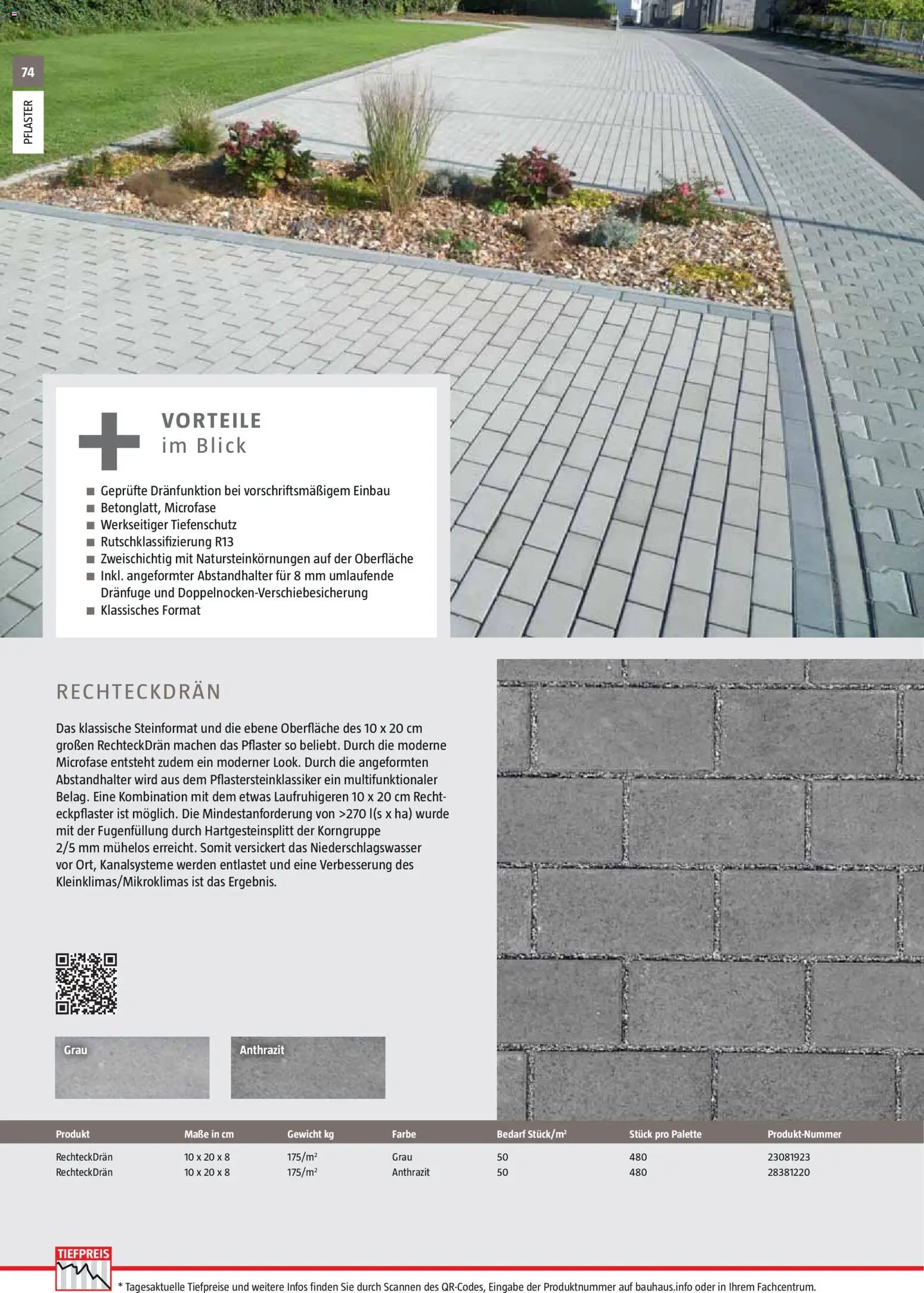 Bauhaus Gartenbaumaterialien 2026 – gültig ab 02.03.2026 | Seite: 74 | Produkte: Gewicht