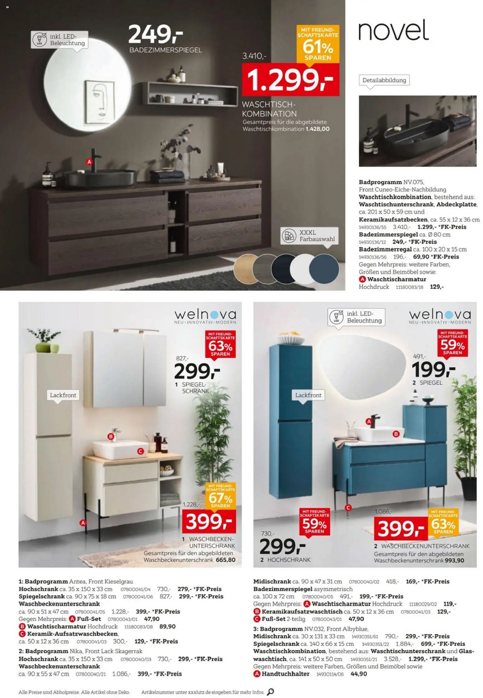 XXXL Lutz Badzimmertesterinnen und -tester gesucht – gültig ab 08.03.2026 | Seite: 8 | Produkte: Waschtisch, Spiegelschrank, Unterschrank, Hochschrank