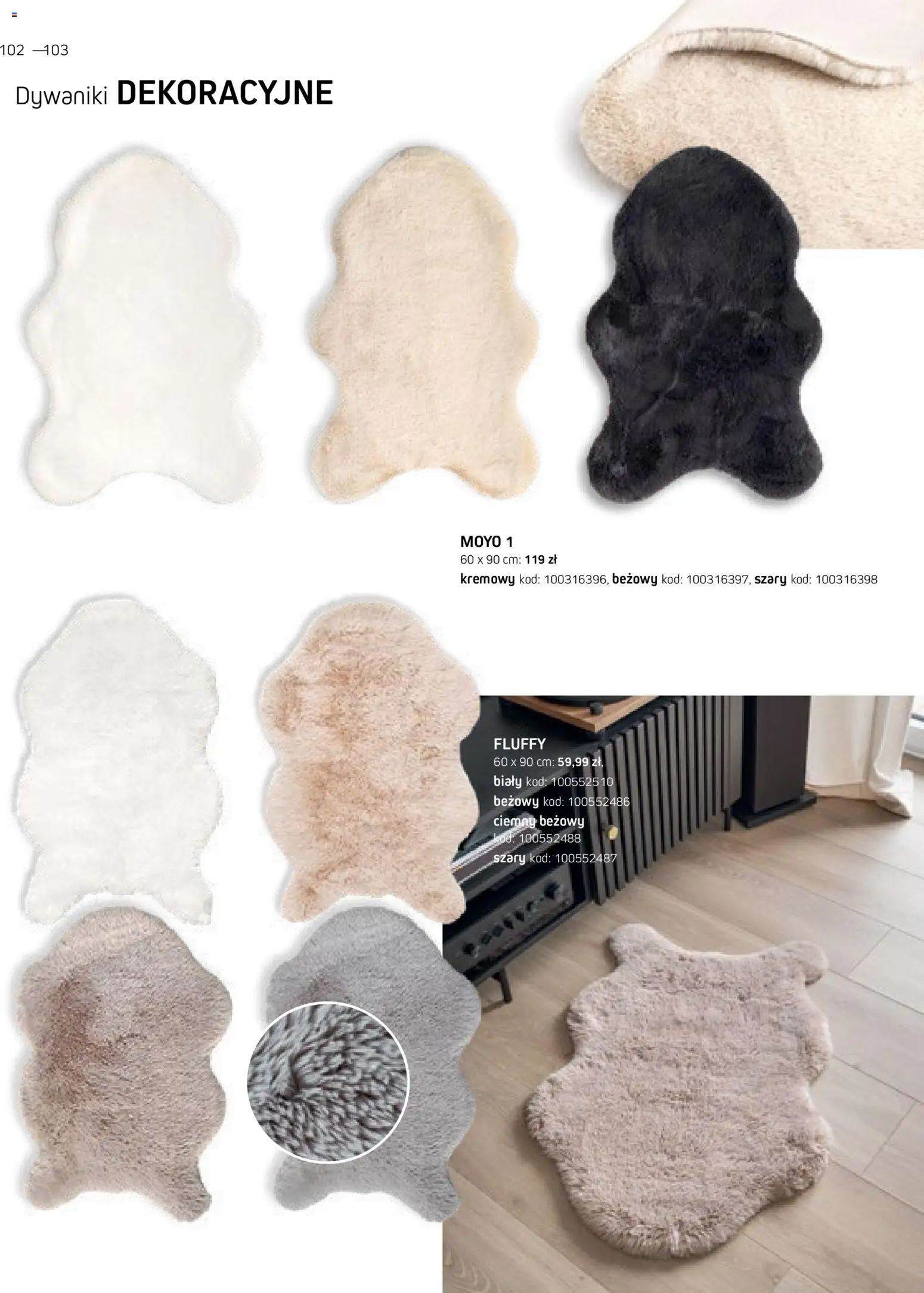 Komfort gazetka - Katalog dywanów od 17.03.2026 | Strona: 102 | Produkty: Dywaniki