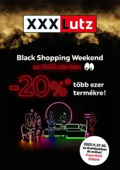 XXXLutz Black Friday - amely érvényes a következő dátumtól: 27.11.2025