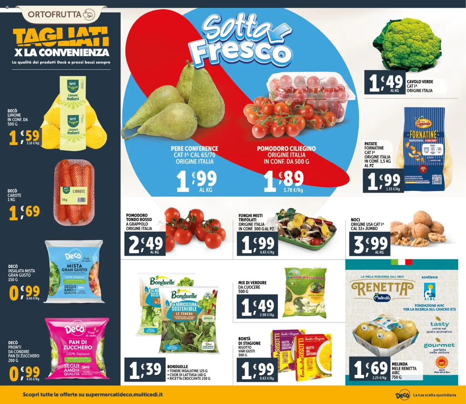 Volantino Decò del 23.02.2026 | Pagina: 6 | Prodotti: Insalata, Verdure, Carote, Cavolo