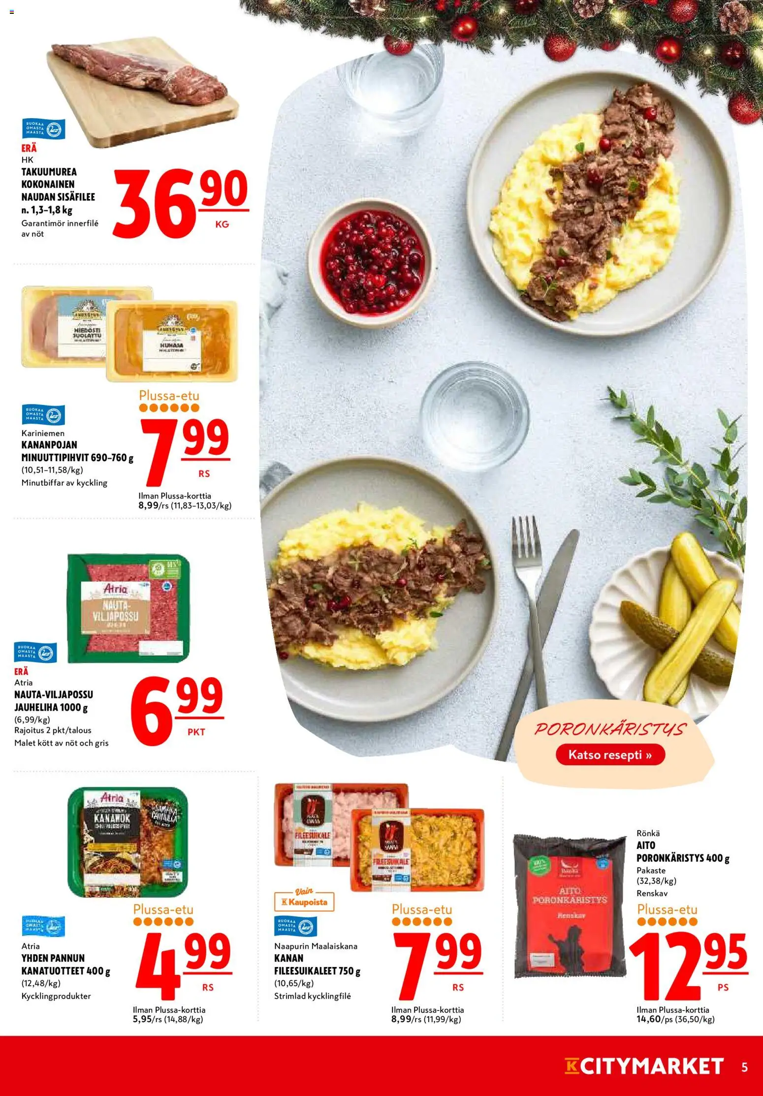 K-Citymarket tarjoukset – voimassa 04.12.2025 alkaen | Sivu: 5