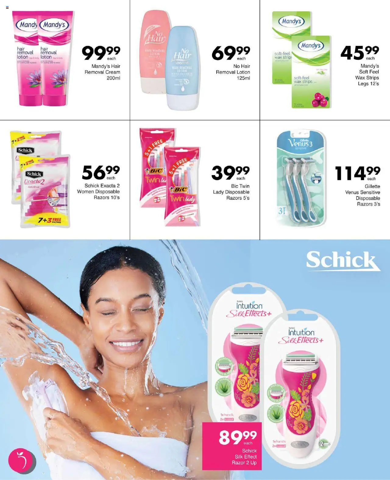 Save Specials │ valid from 31.07.2025 | Page: 64 | Products: Wax, Cream, Razors, Lotion